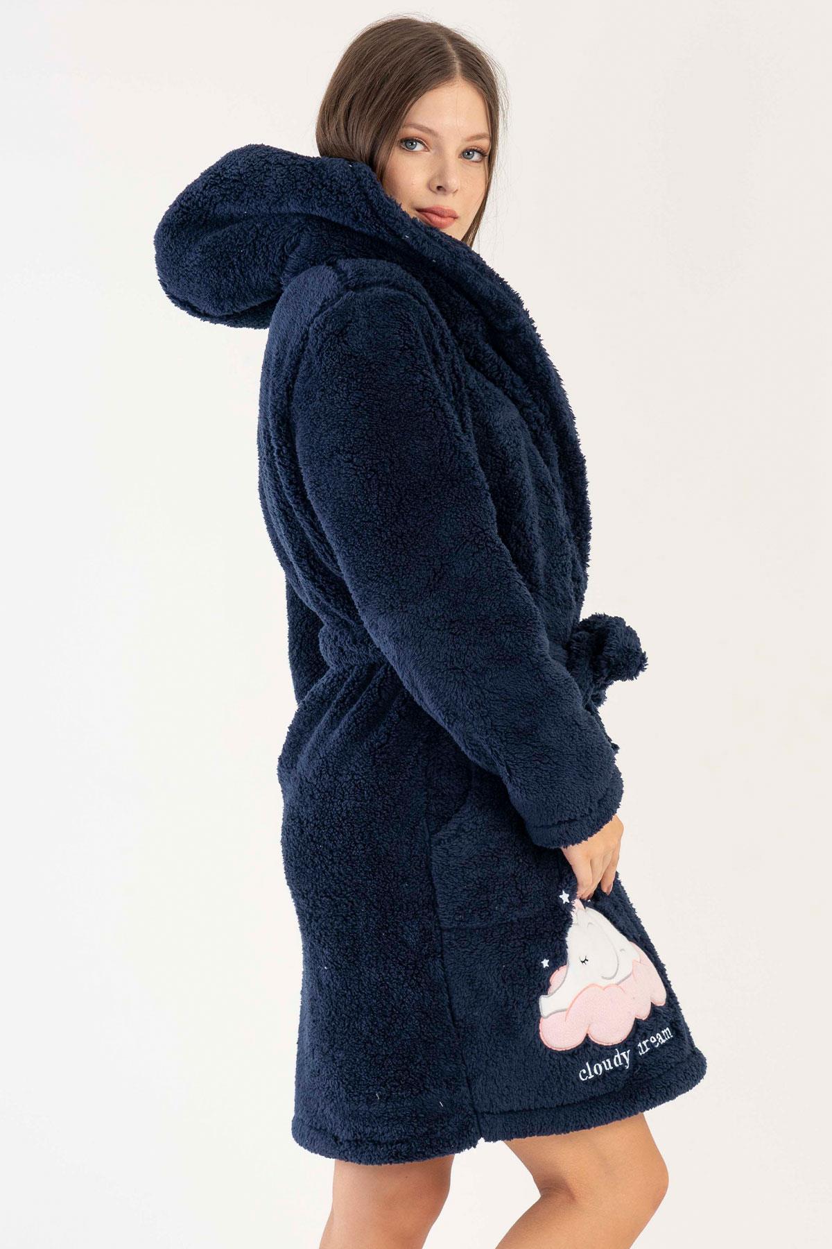 Vienetta 3060450000 Kadın Uzun Kollu Welsoft Sabahlık