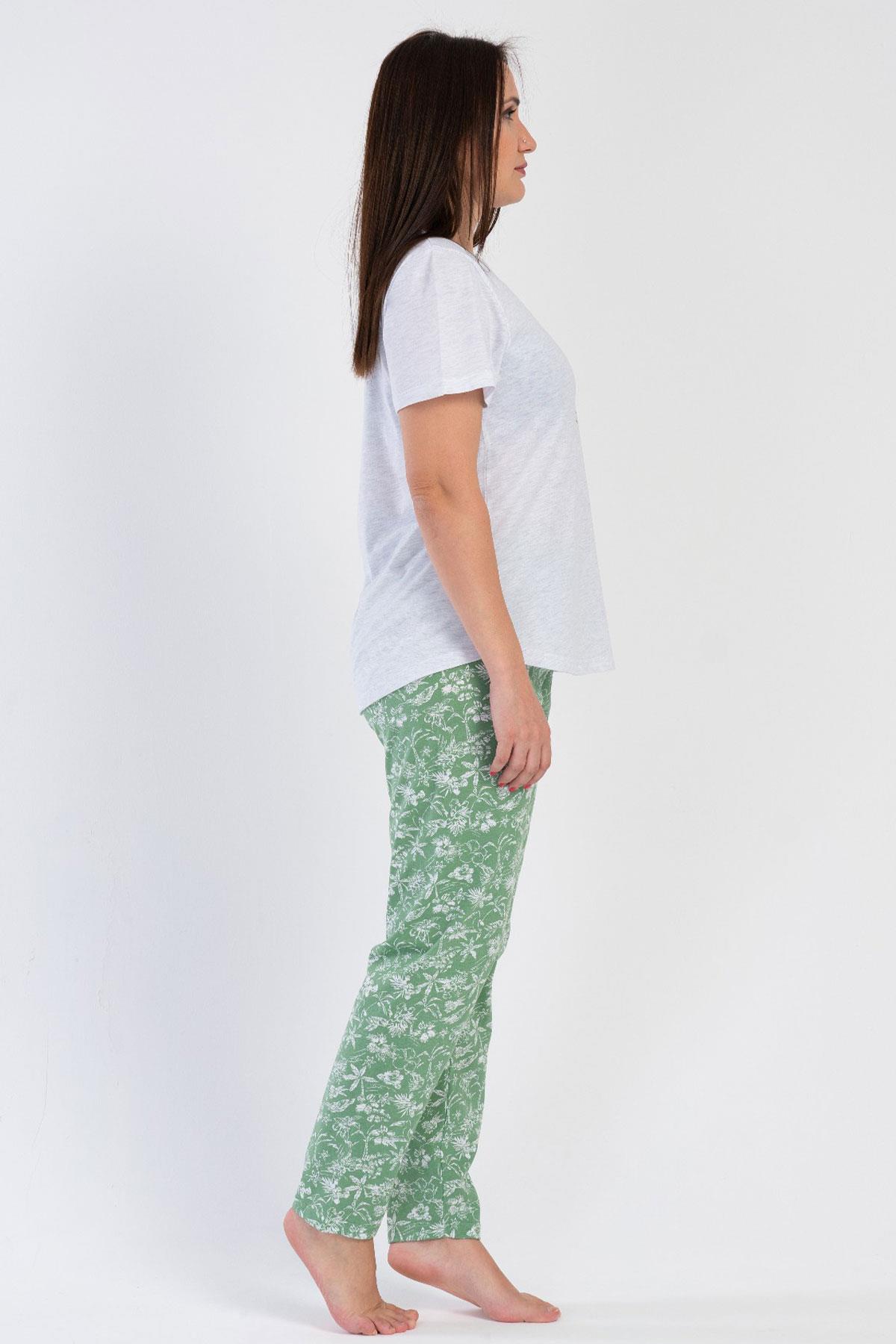 Vienetta 3110891763 Kadın Büyük Beden Kısa Kollu Pijama Takımı