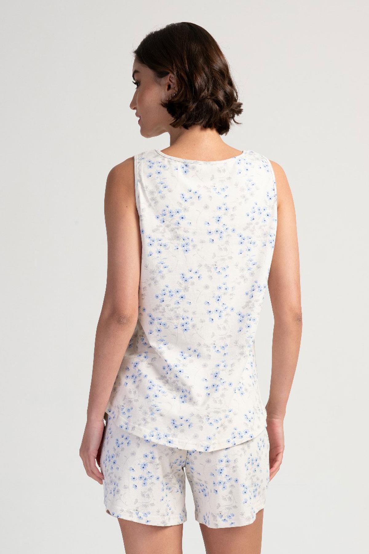 Vienetta 3113794197 Kadın Kalın Askılı Şortlu Pijama Takımı