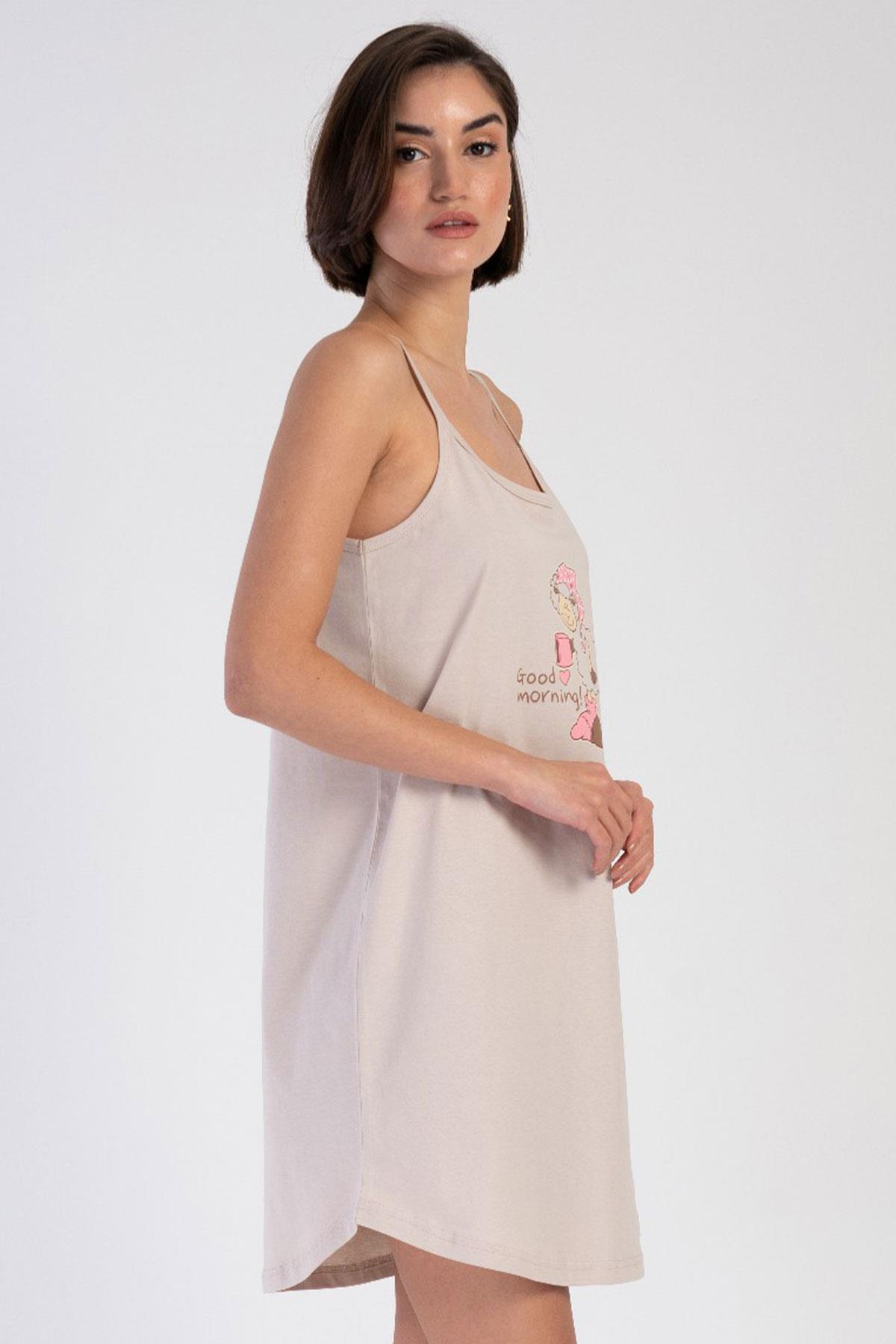 Vienetta 3120790000 Kadın İp Askılı Ev Elbisesi