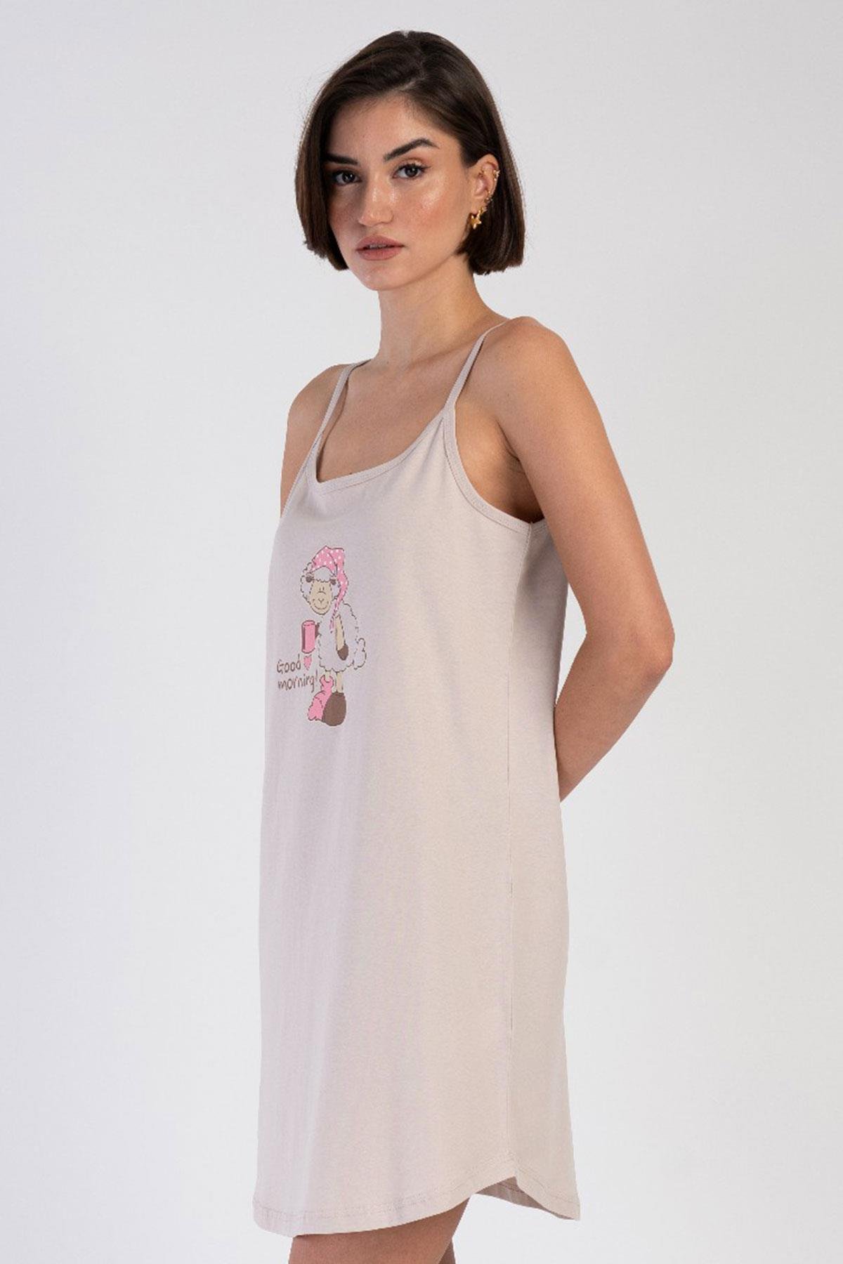 Vienetta 3120790000 Kadın İp Askılı Ev Elbisesi