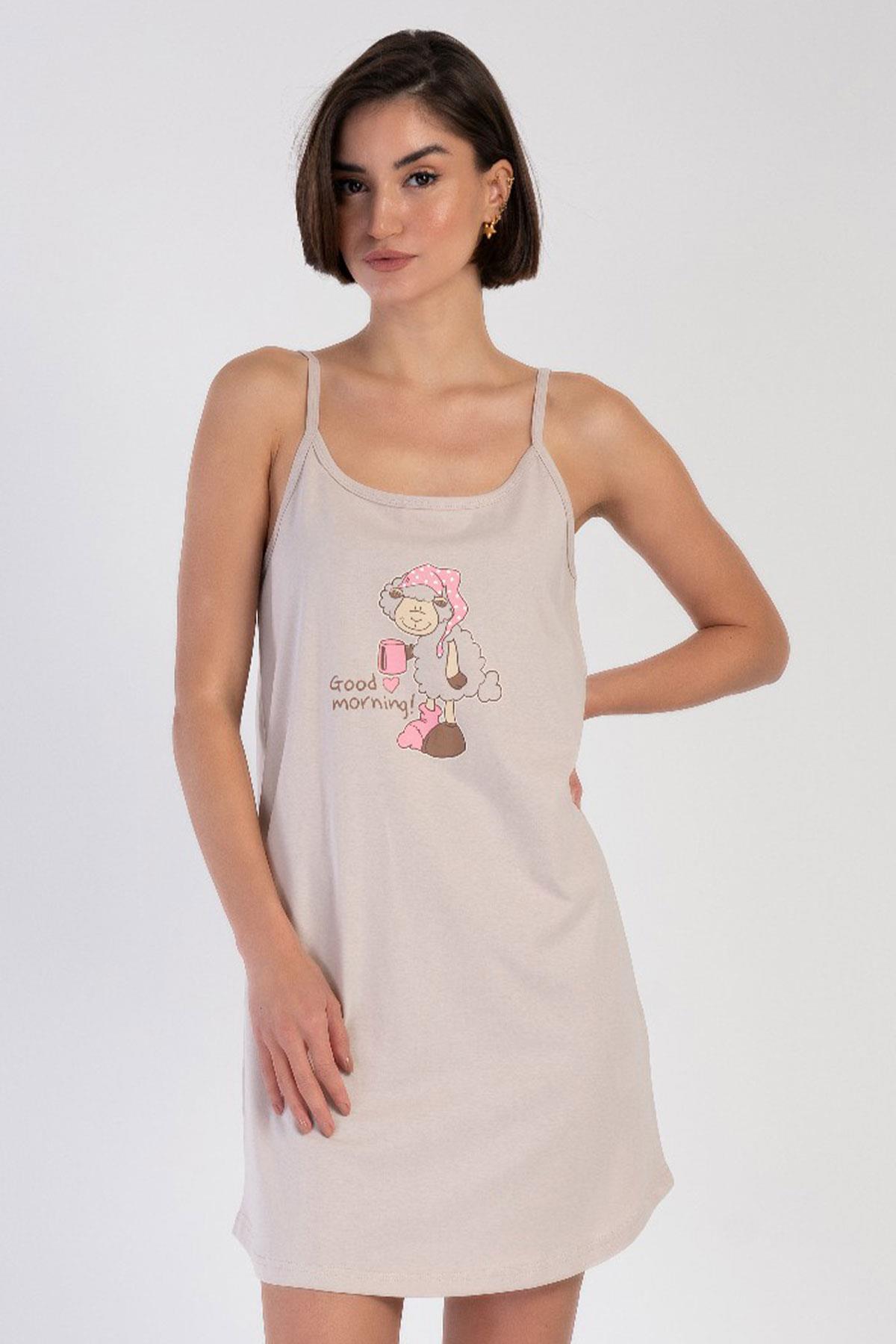 Vienetta 3120790000 Kadın İp Askılı Ev Elbisesi