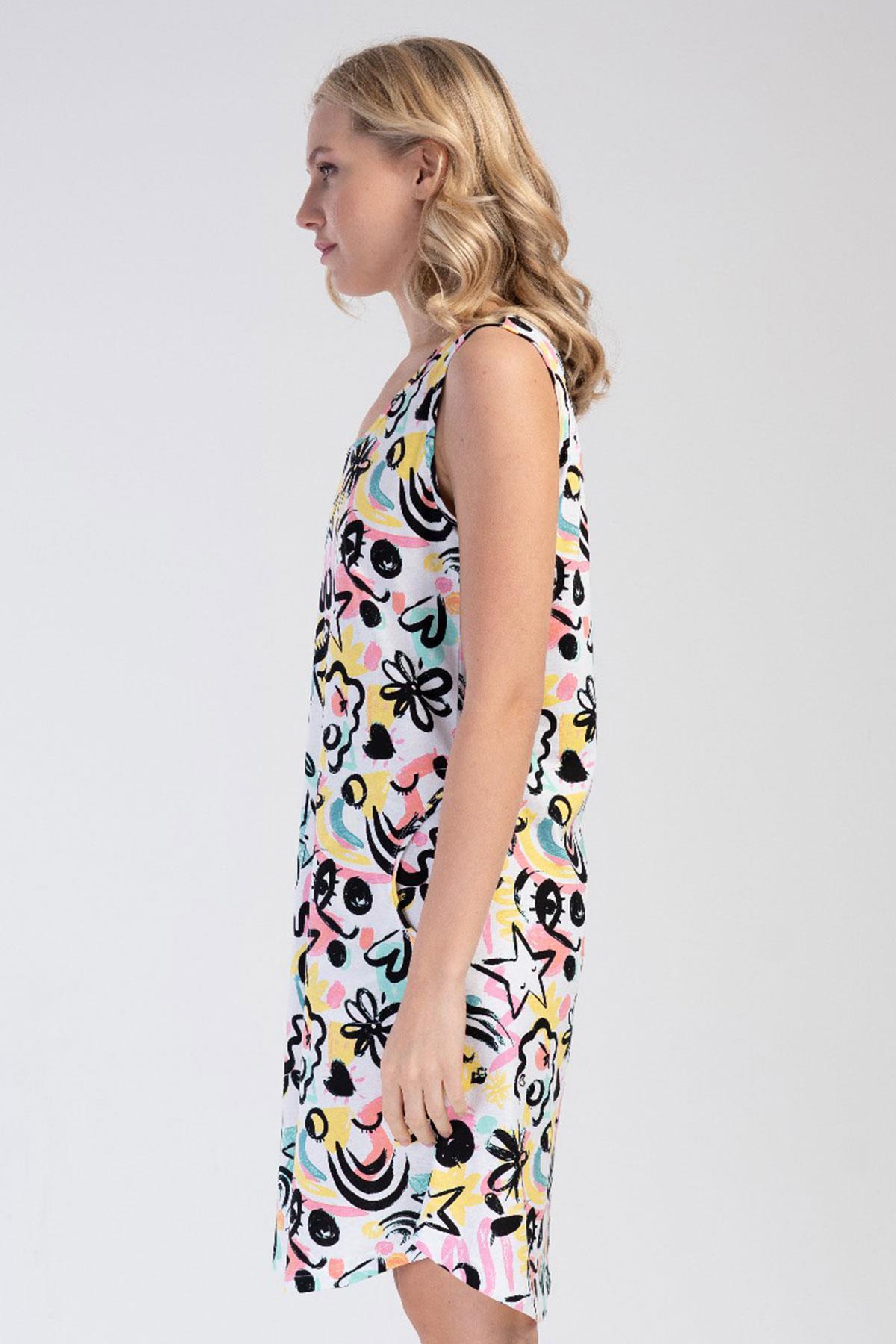 Vienetta 4010510000 Kadın Kalın Askılı Ev Elbisesi