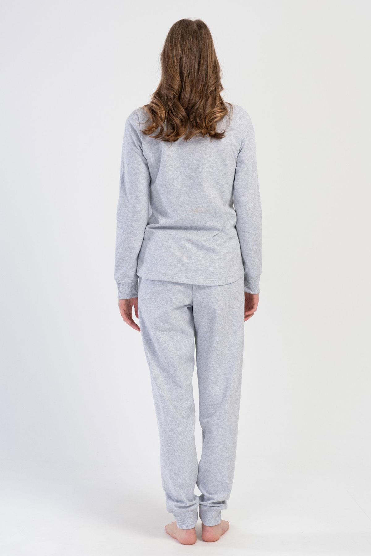 Vienetta 4030200000 Kadın Uzun Kollu İki İplik Pijama Takımı