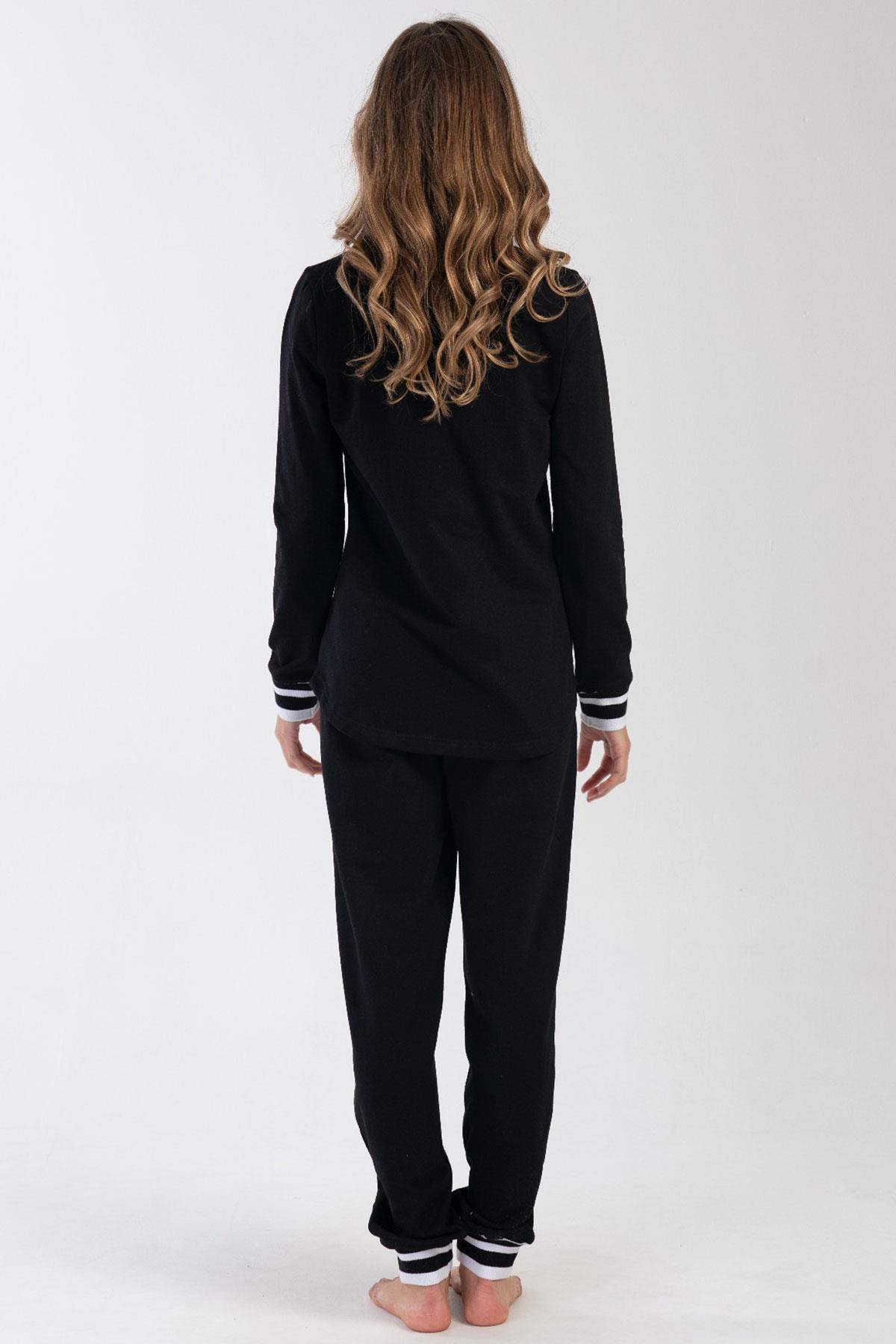 Vienetta 4030310000 Kadın Uzun Kollu 2 İplik Pijama Takımı