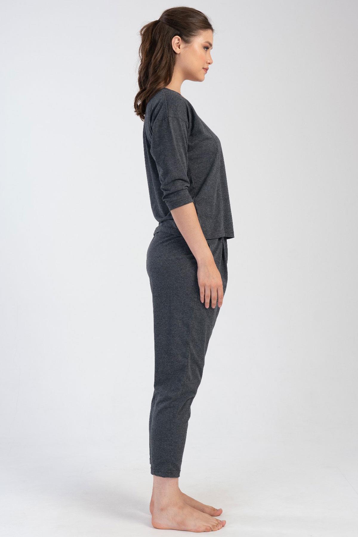 Vienetta 4033420000 Kadın 3/4 Kollu P.Suprem Pijama Takımı