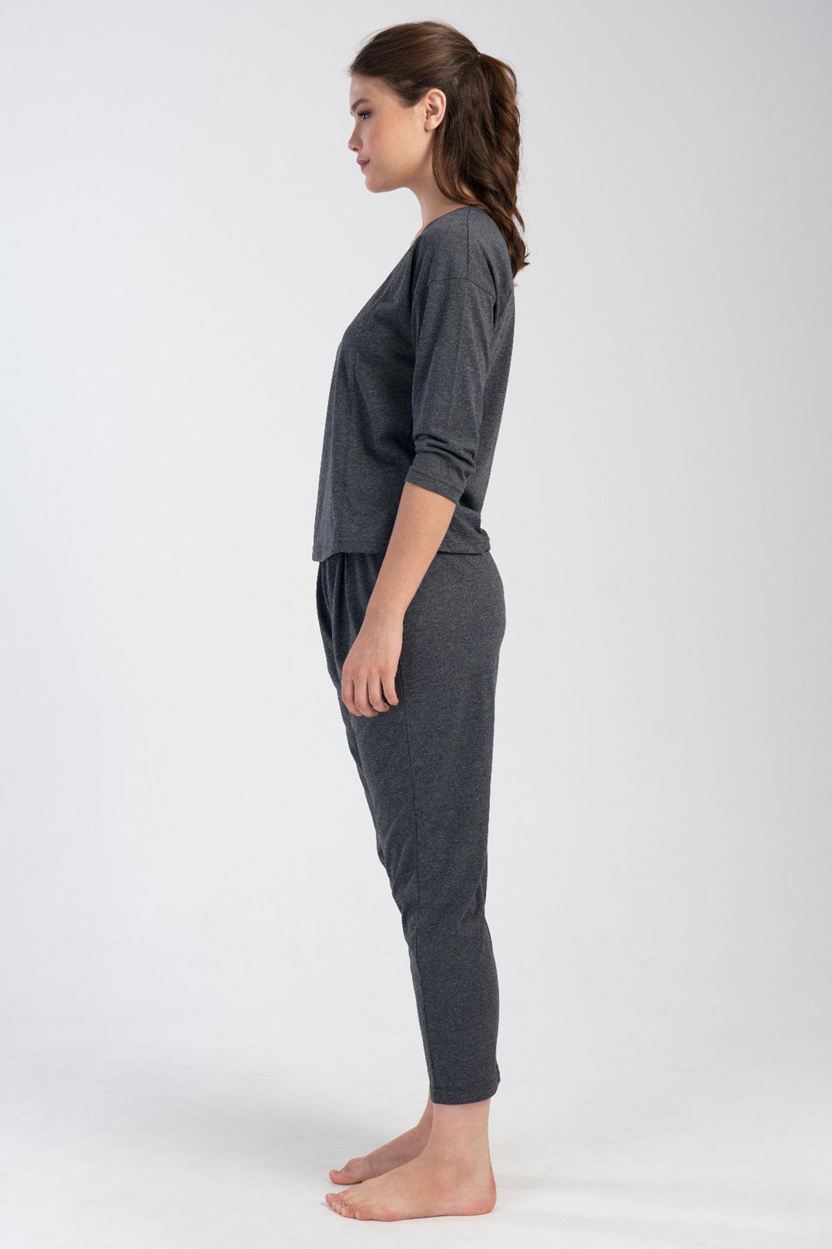 Vienetta 4033420000 Kadın 3/4 Kollu P.Suprem Pijama Takımı