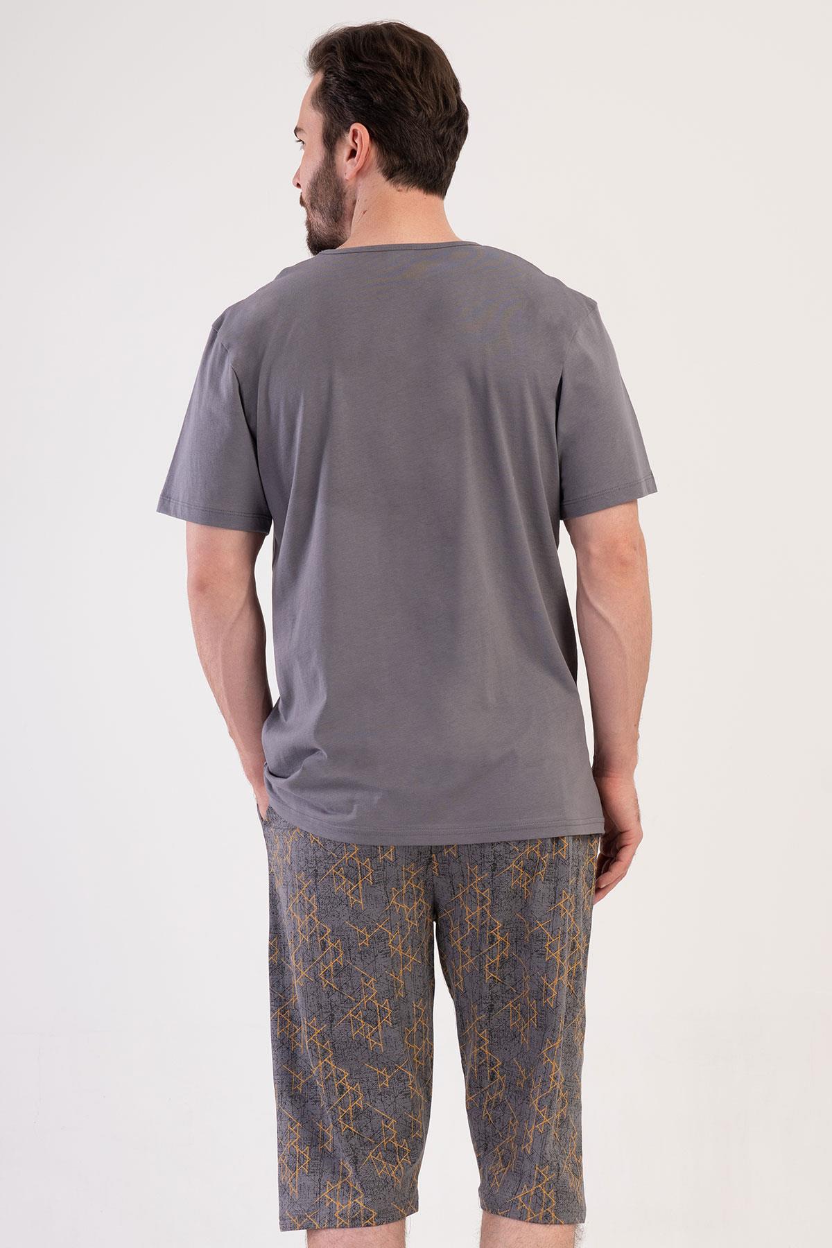 Vienetta 4081670278 Erkek Kısa Kollu Kaprili Pijama Takımı