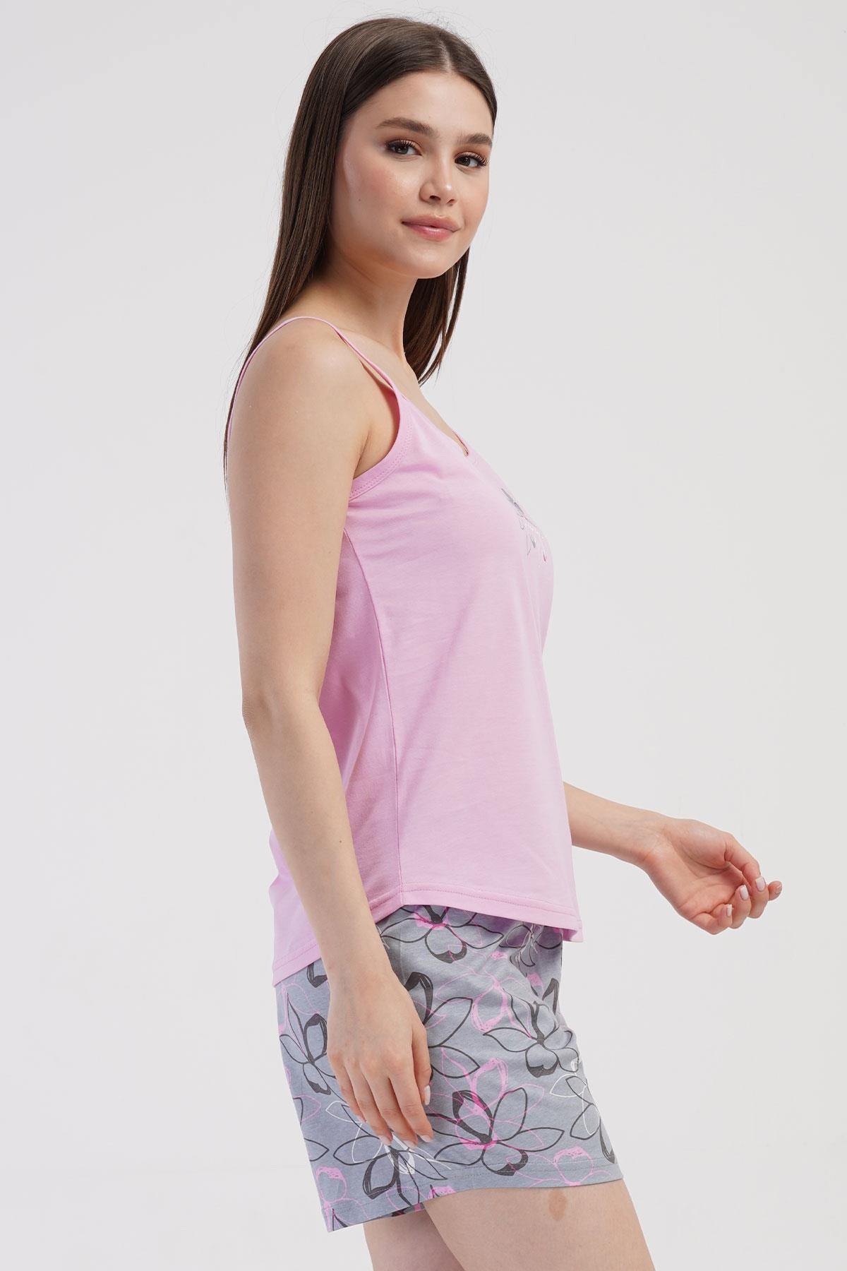 Vienetta 4090925598 Kadın İp Askılı Şort Takım