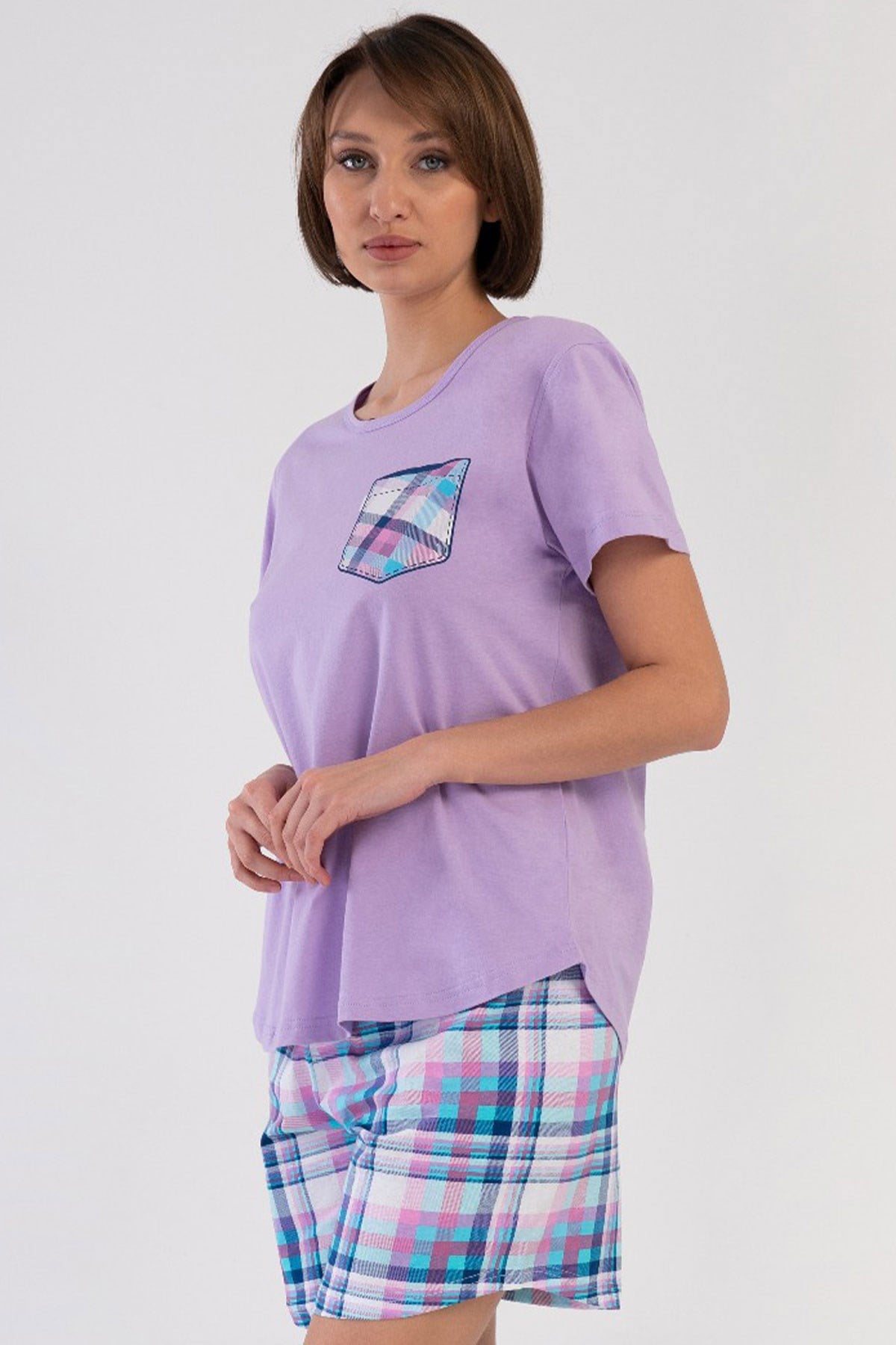 Vienetta 4091510850 Kadın B.B.Kısa Kol Şortlu Pijama Takımı