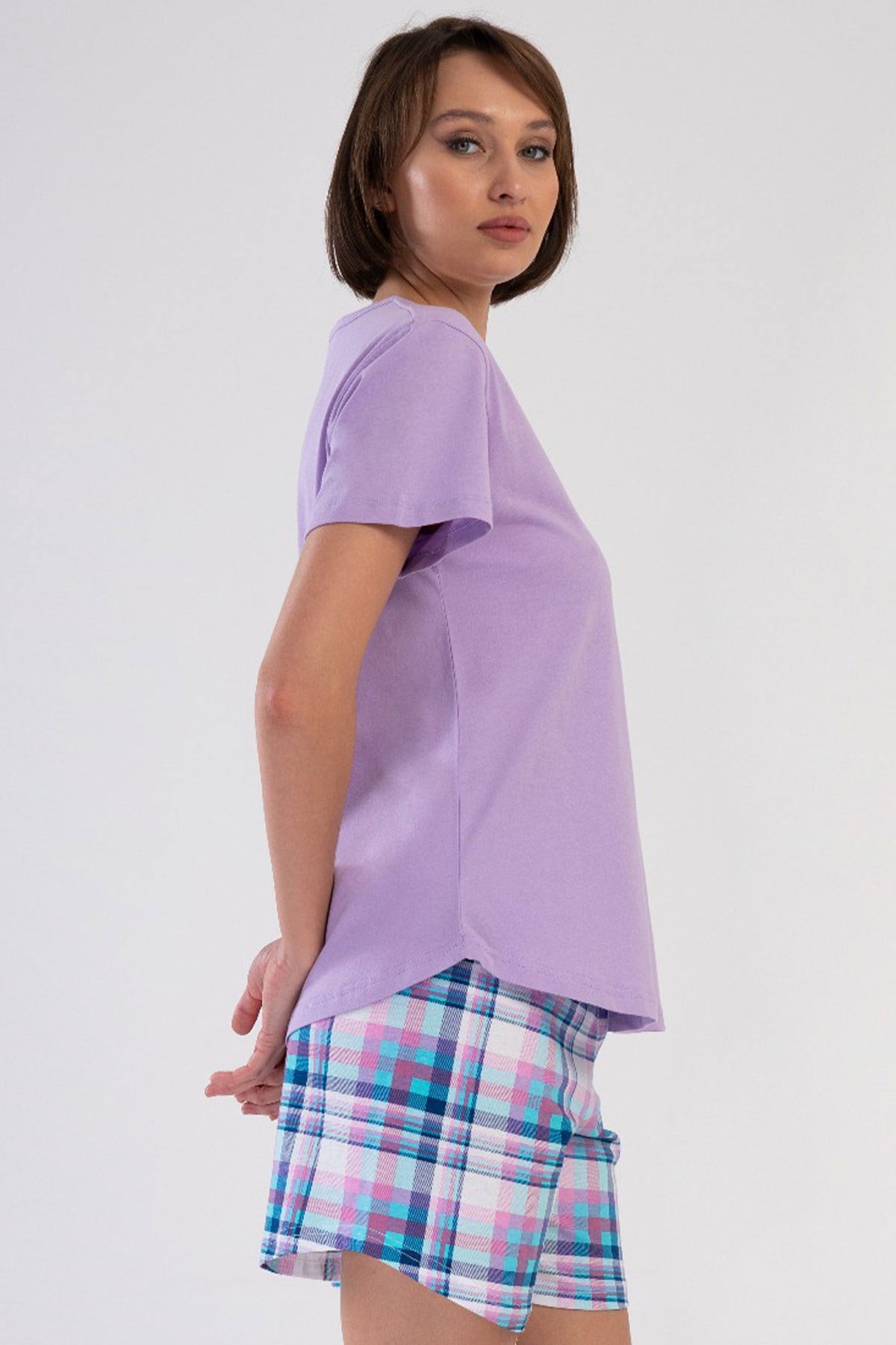 Vienetta 4091510850 Kadın B.B.Kısa Kol Şortlu Pijama Takımı