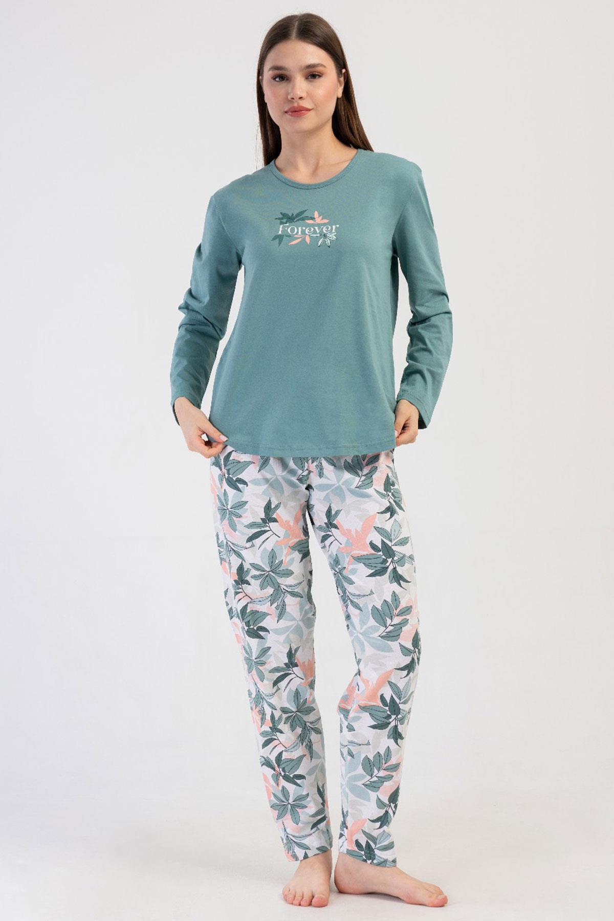 Vienetta 4100124677 Kadın Uzun Kollu B.B.Pijama Takımı