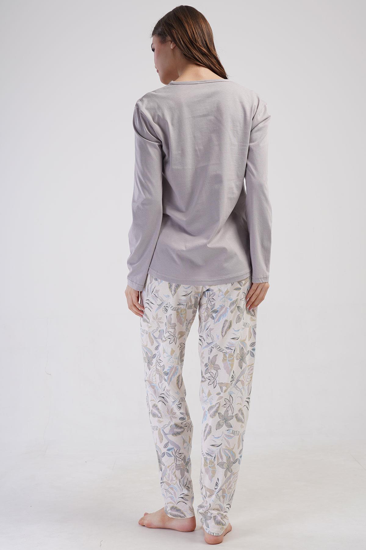 Vienetta 4100160446 Kadın Uzun Kollu B.B.Pijama Takımı