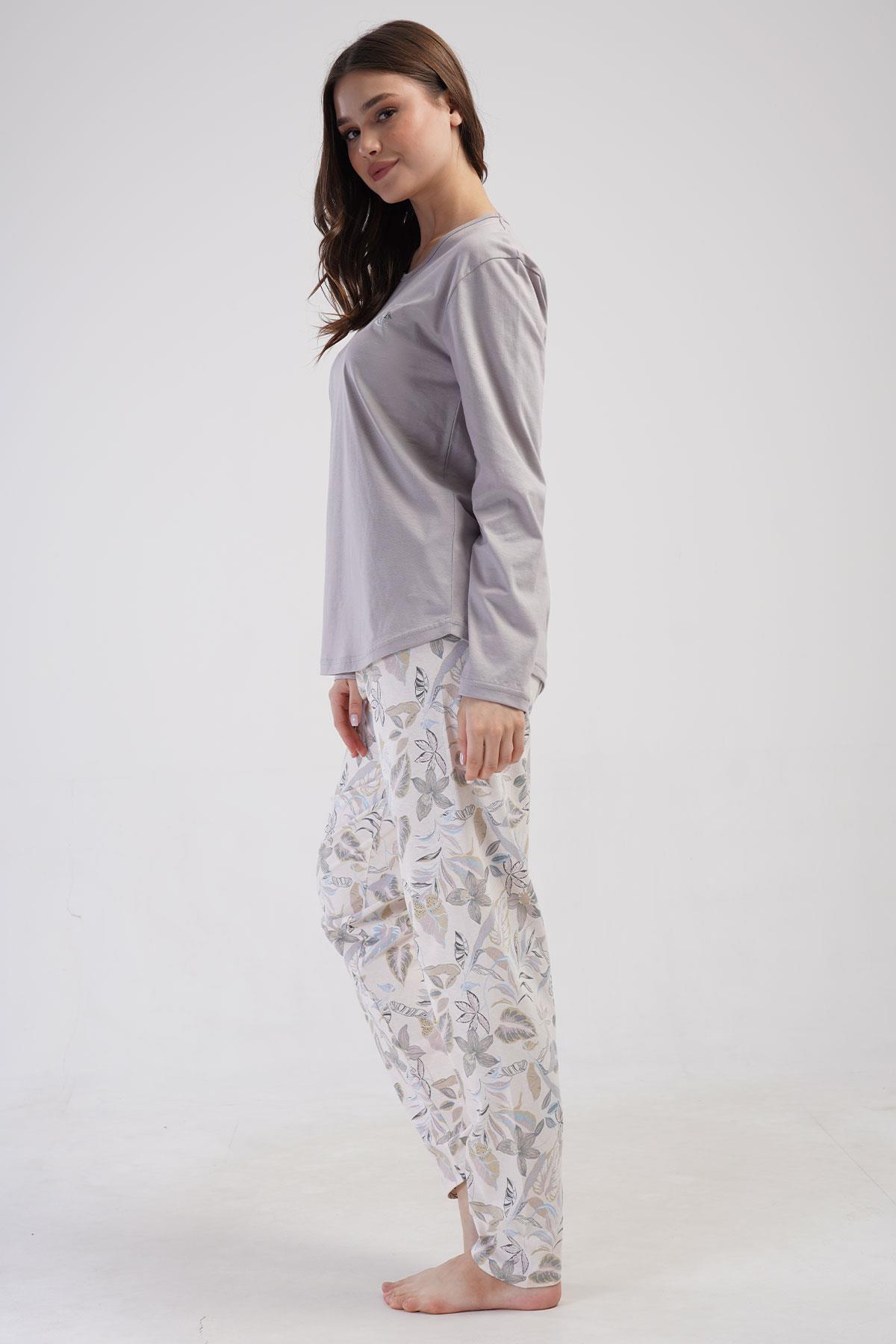 Vienetta 4100160446 Kadın Uzun Kollu B.B.Pijama Takımı