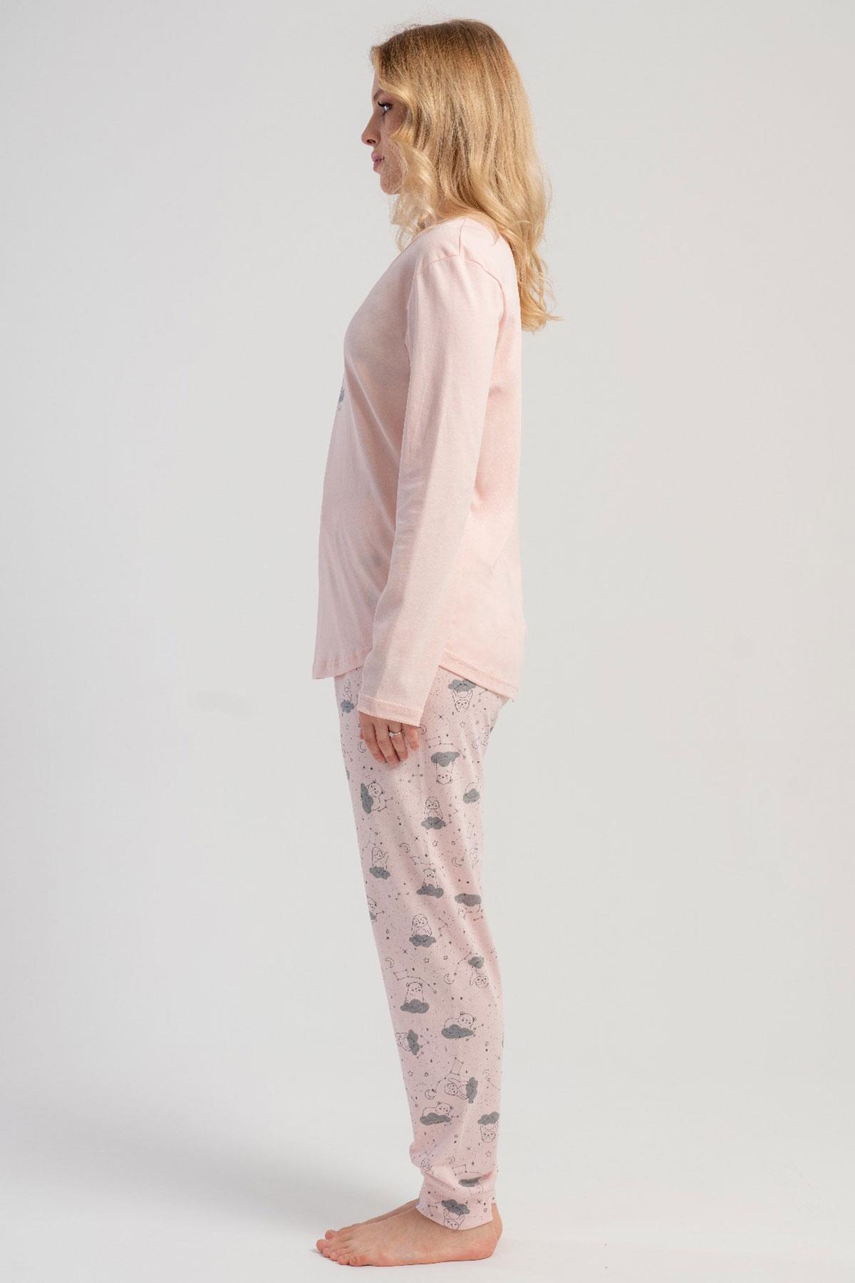 Vienetta 5030713306 Kadın Uzun Kollu Pijama Takımı