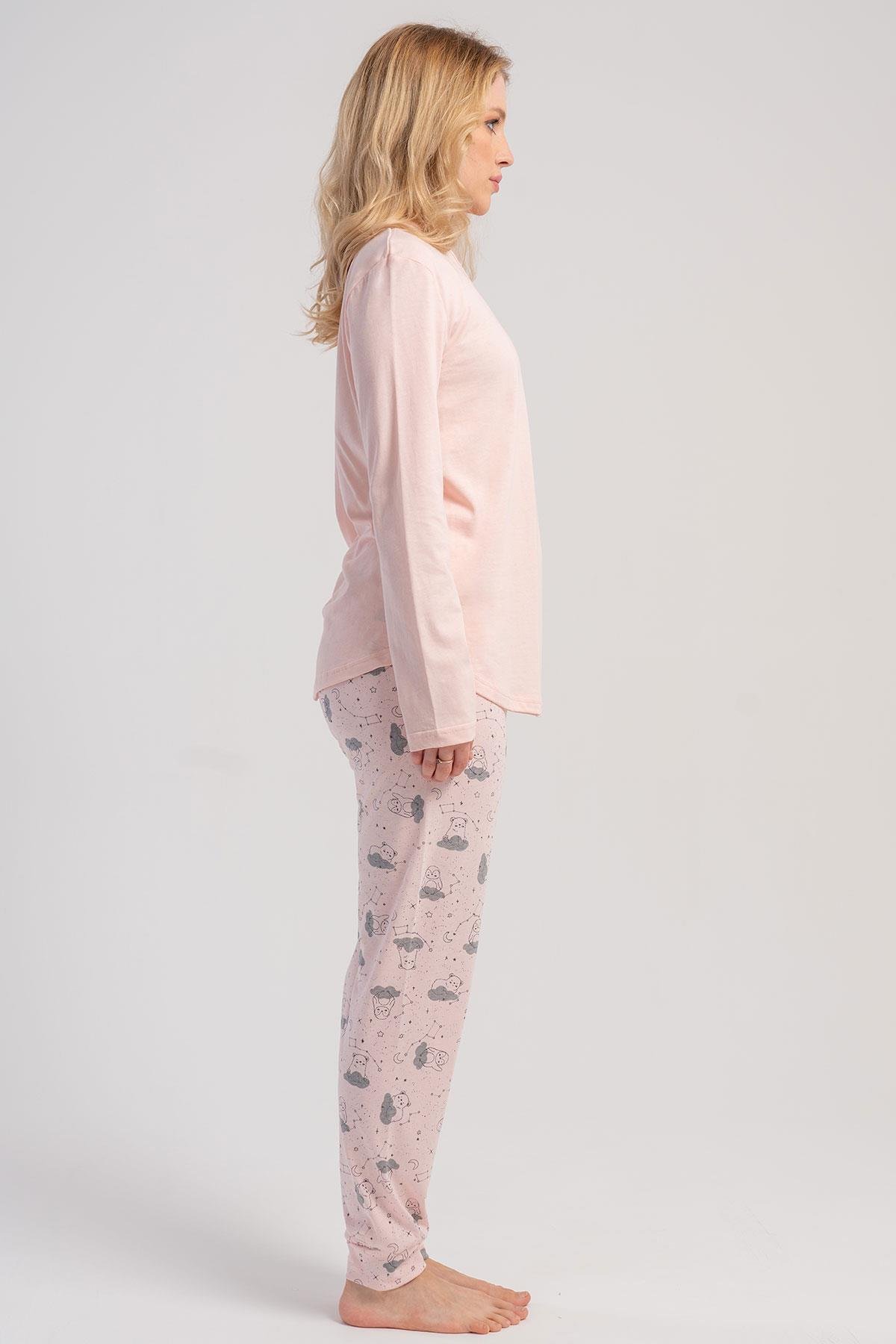 Vienetta 5030713306 Kadın Uzun Kollu Pijama Takımı