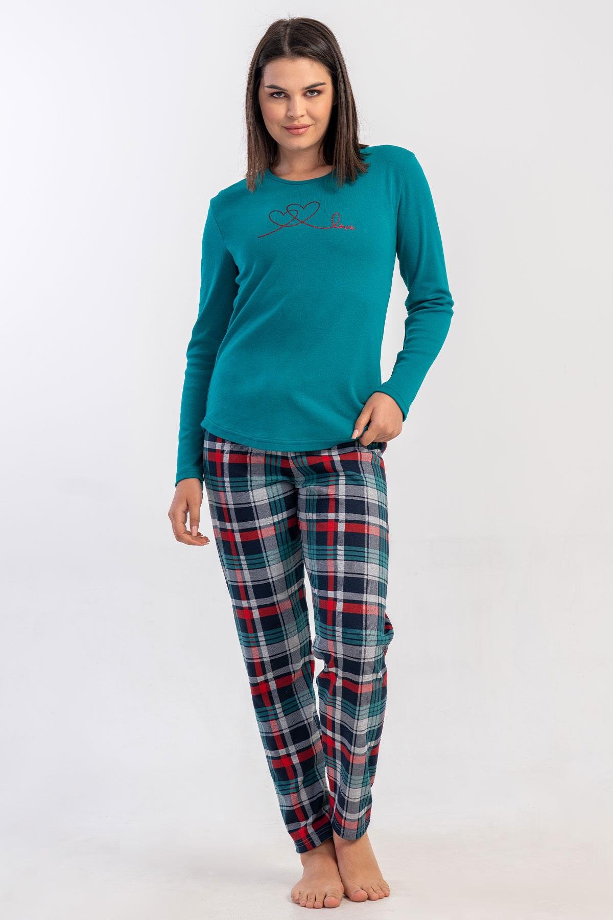 Vienetta 5032240424 Kadın Uzun Kollu Pijama Takımı