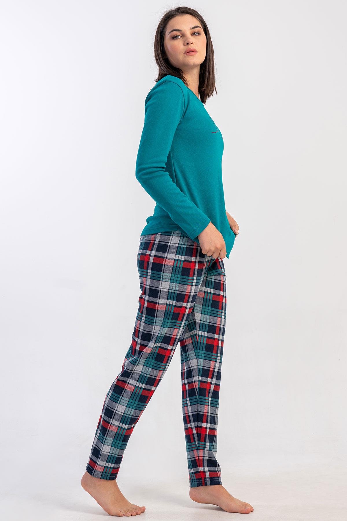 Vienetta 5032240424 Kadın Uzun Kollu Pijama Takımı