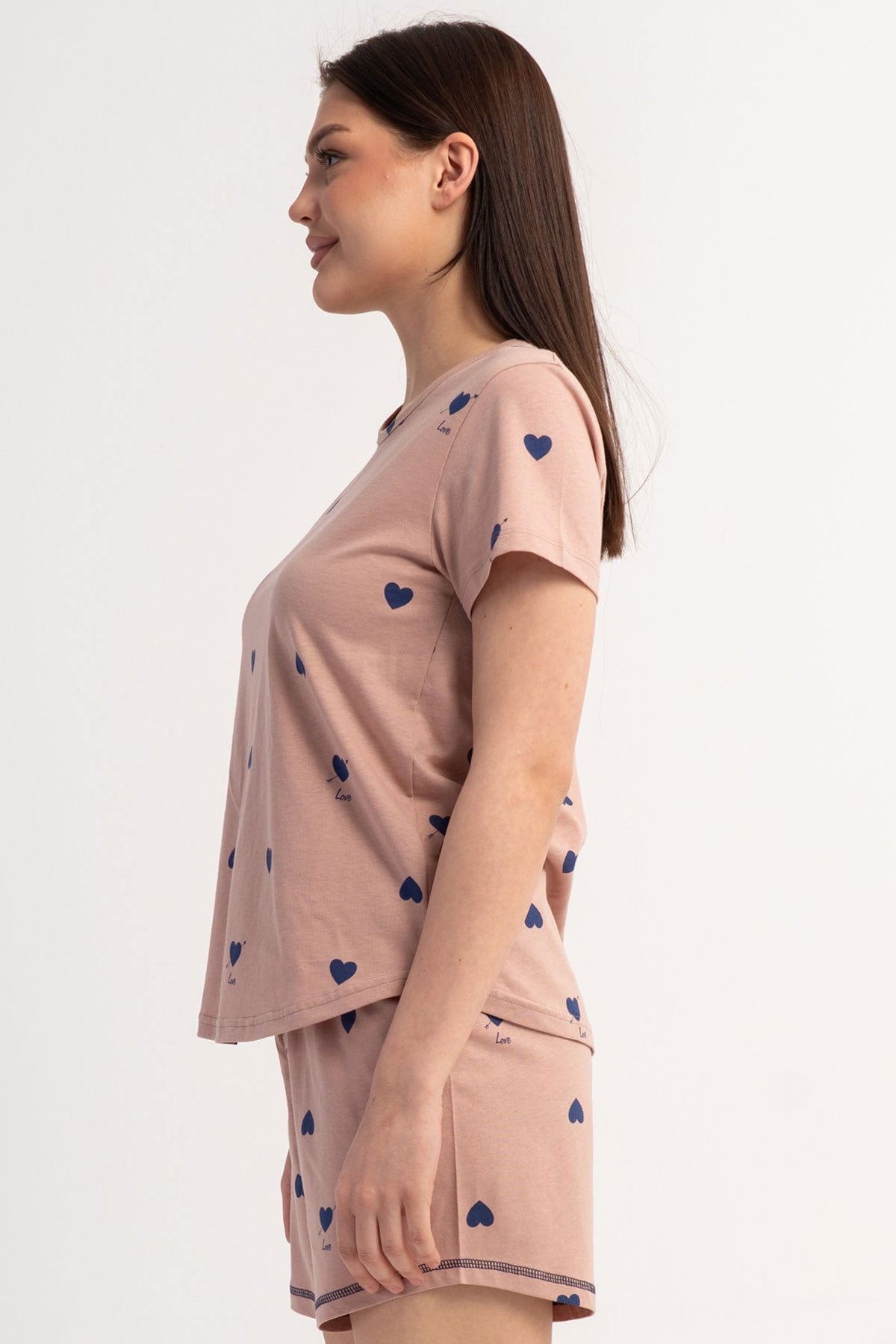 Vienetta 6010251070 Kadın Kısa Kol Şortlu Pijama Takımı