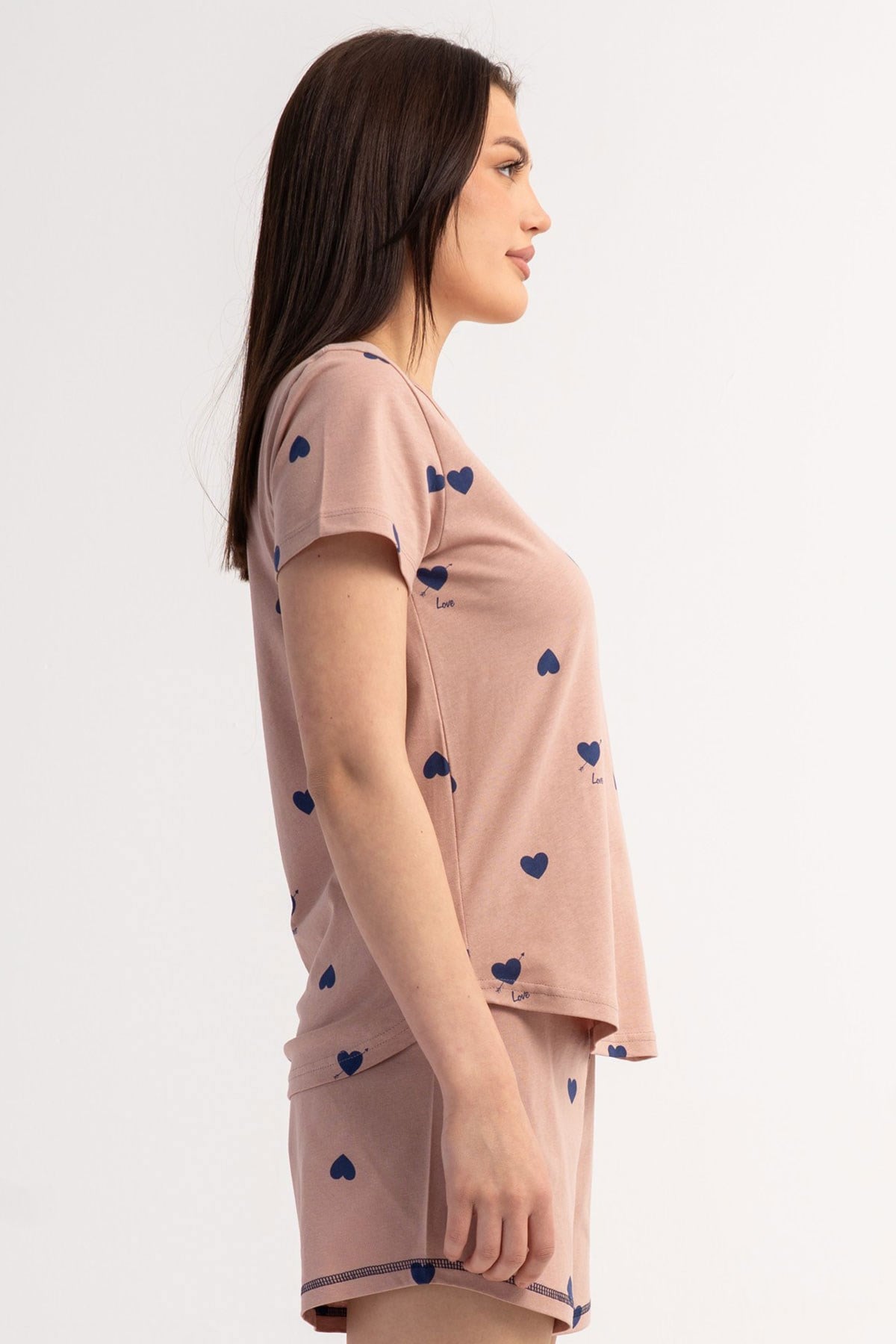 Vienetta 6010251070 Kadın Kısa Kol Şortlu Pijama Takımı