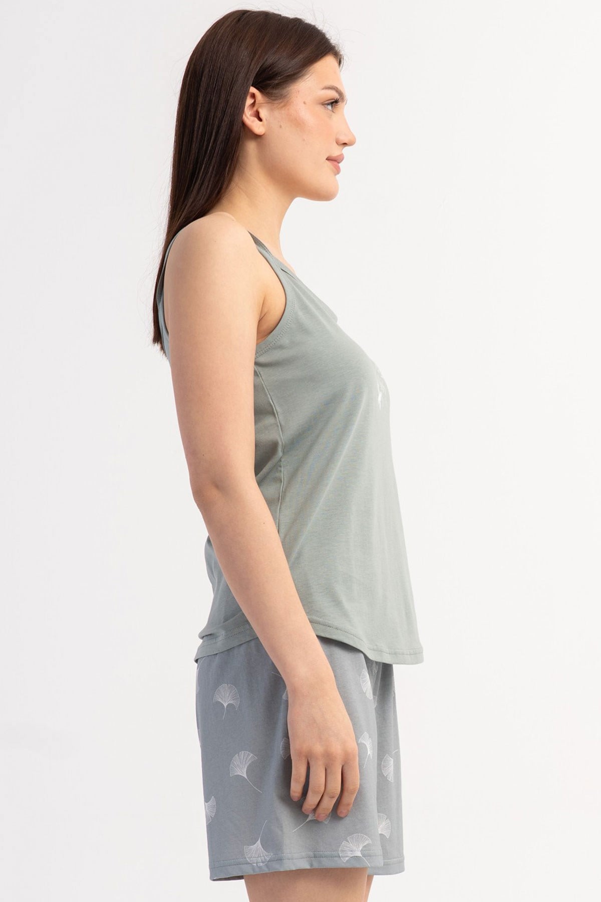 Vienetta 6010487339 Kadın İp Askılı Şortlu Pijama Takımı