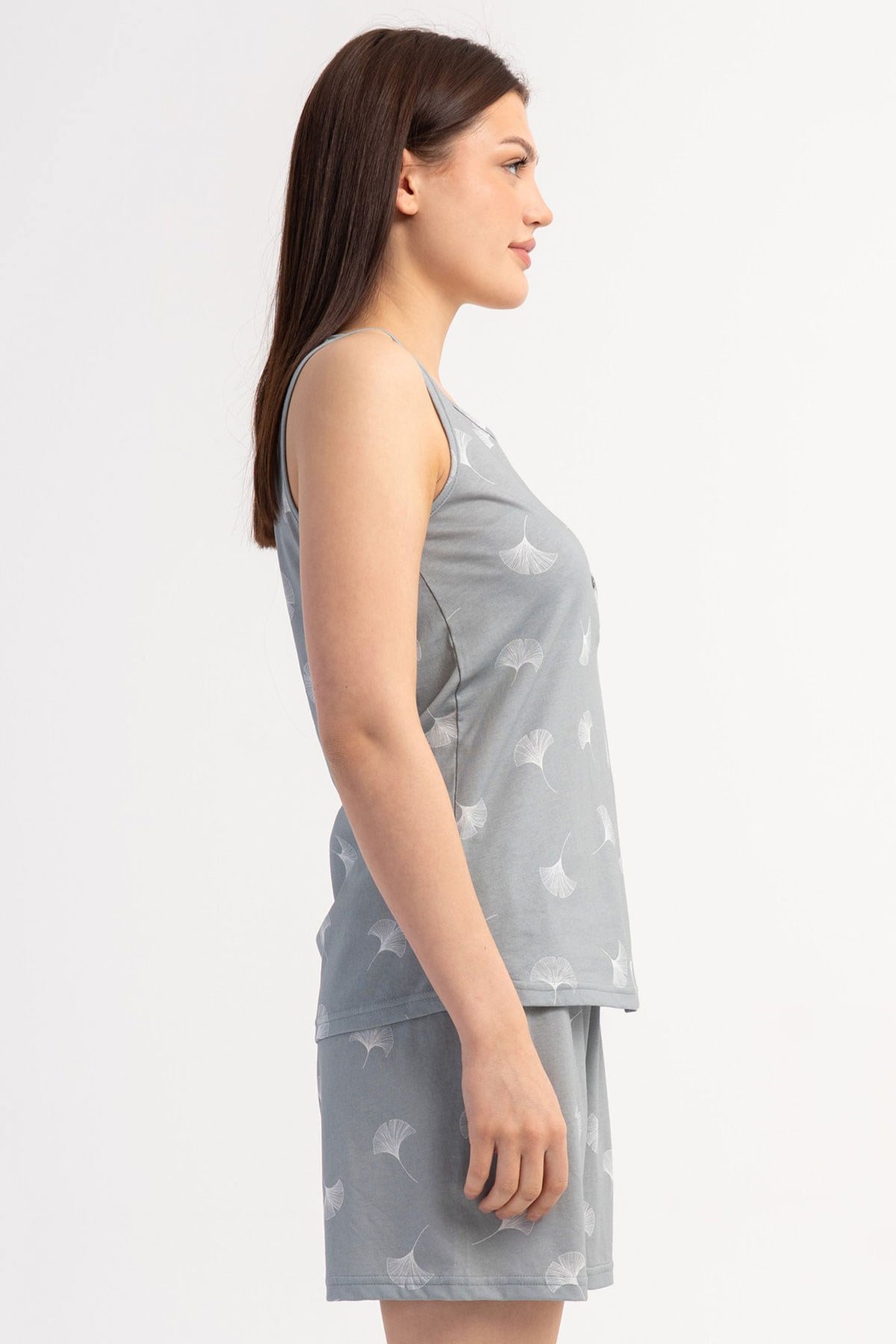 Vienetta 6010537339 Kadın Kalın Askılı Şortlu Pijama Takımı