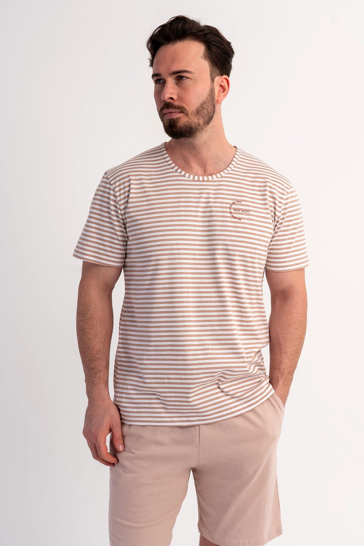 Vienetta 6010601967 Erkek Kısa Kol Şortlu Pijama Takımı