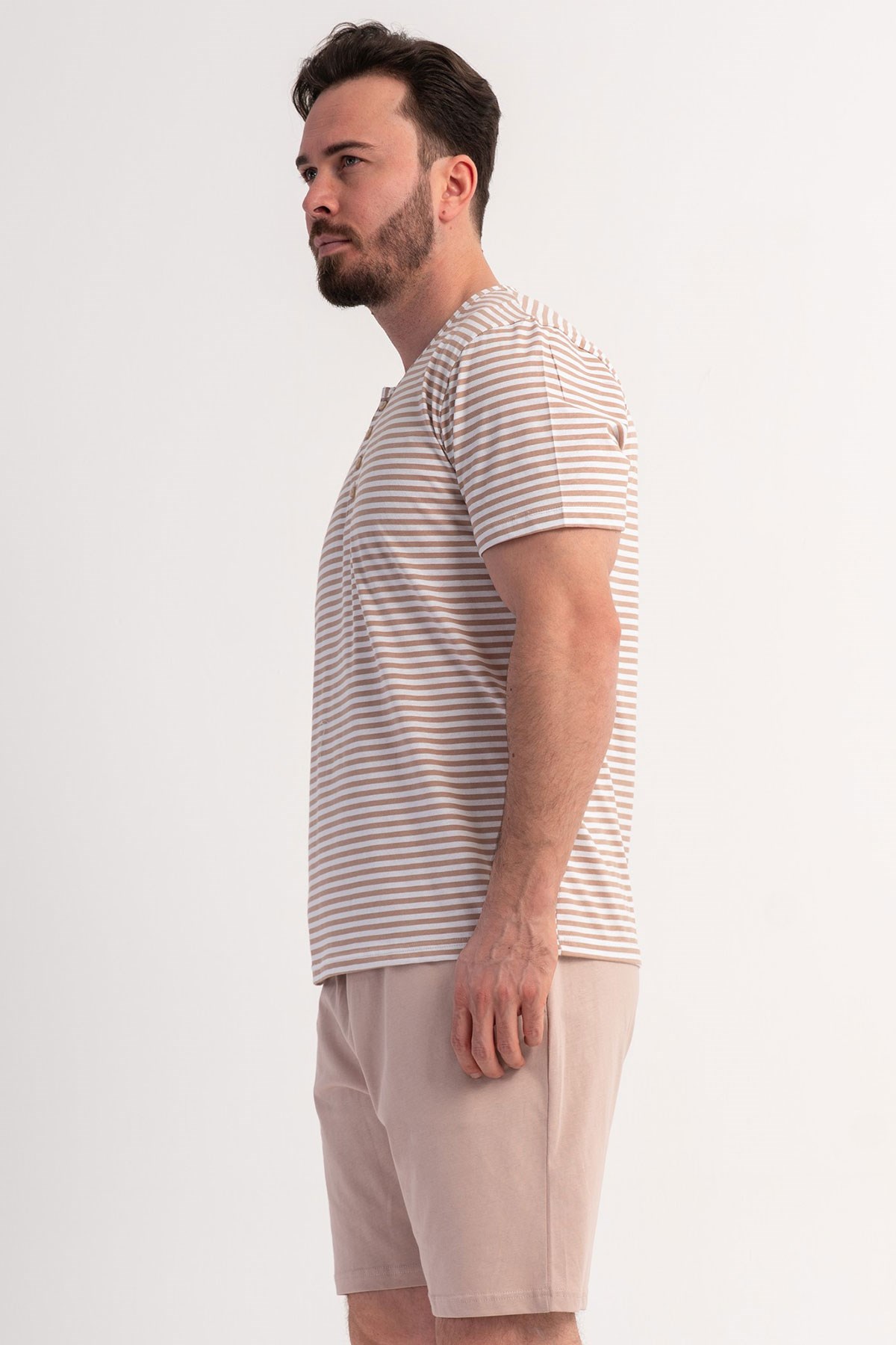 Vienetta 6010611967 Erkek Kısa Kol Şortlu Pijama Takımı