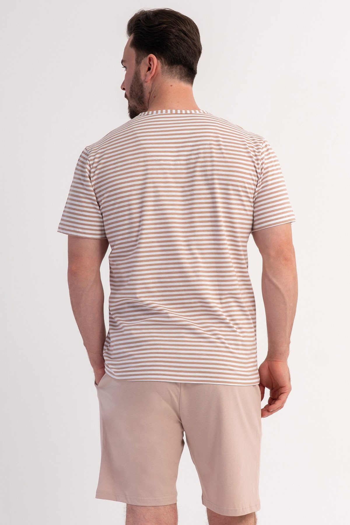 Vienetta 6010611967 Erkek Kısa Kol Şortlu Pijama Takımı