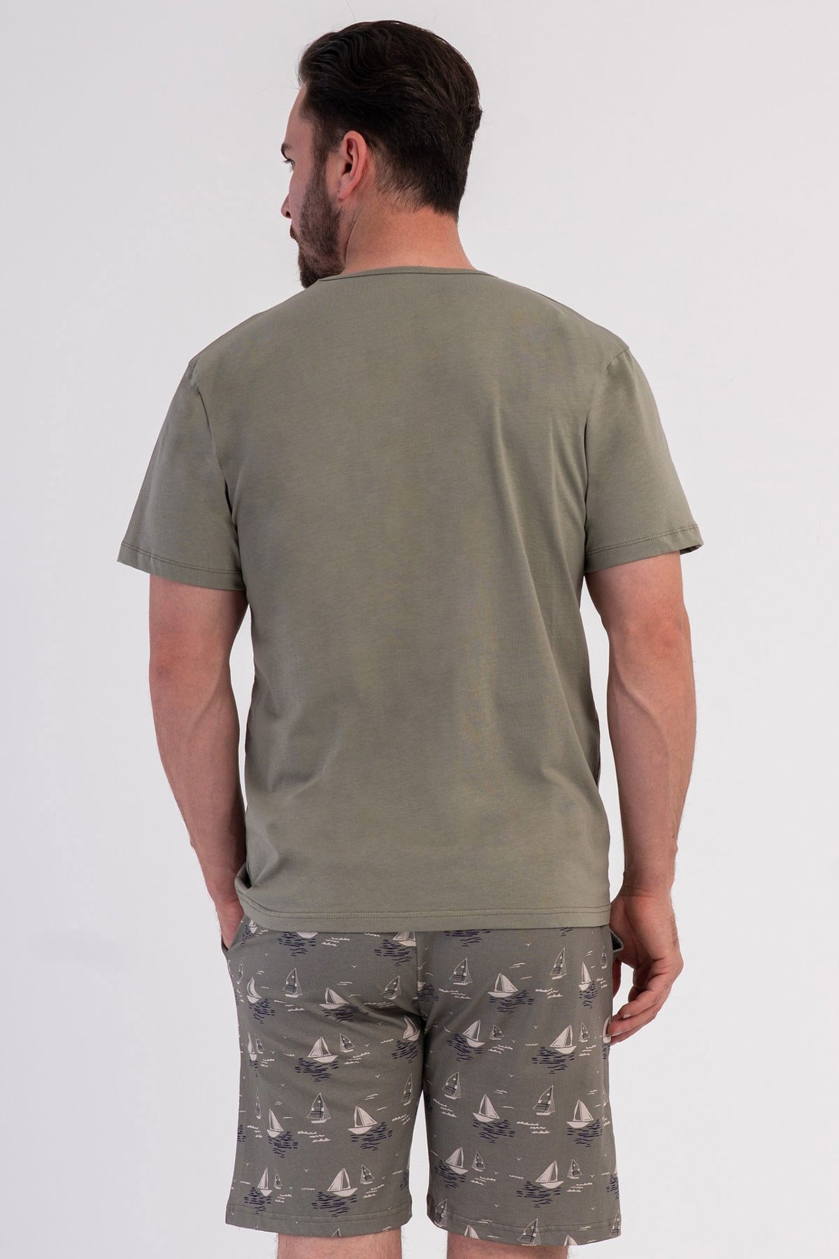 Vienetta 601072 Erkek B.B.Kısa Kol Şortlu Pijama Takımı