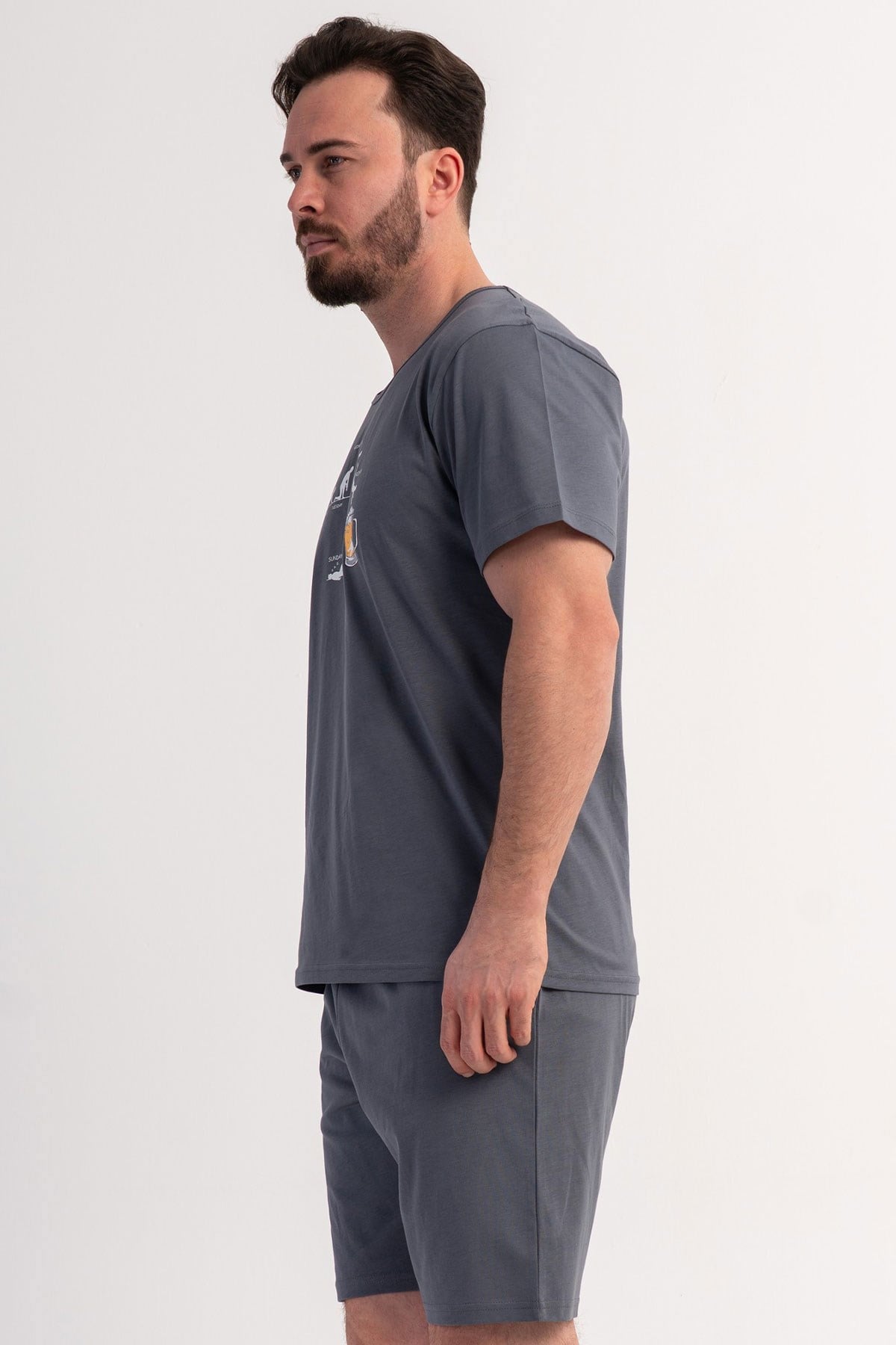 Vienetta 6011160000 Erkek Kısa Kol Şortlu Pijama Takımı