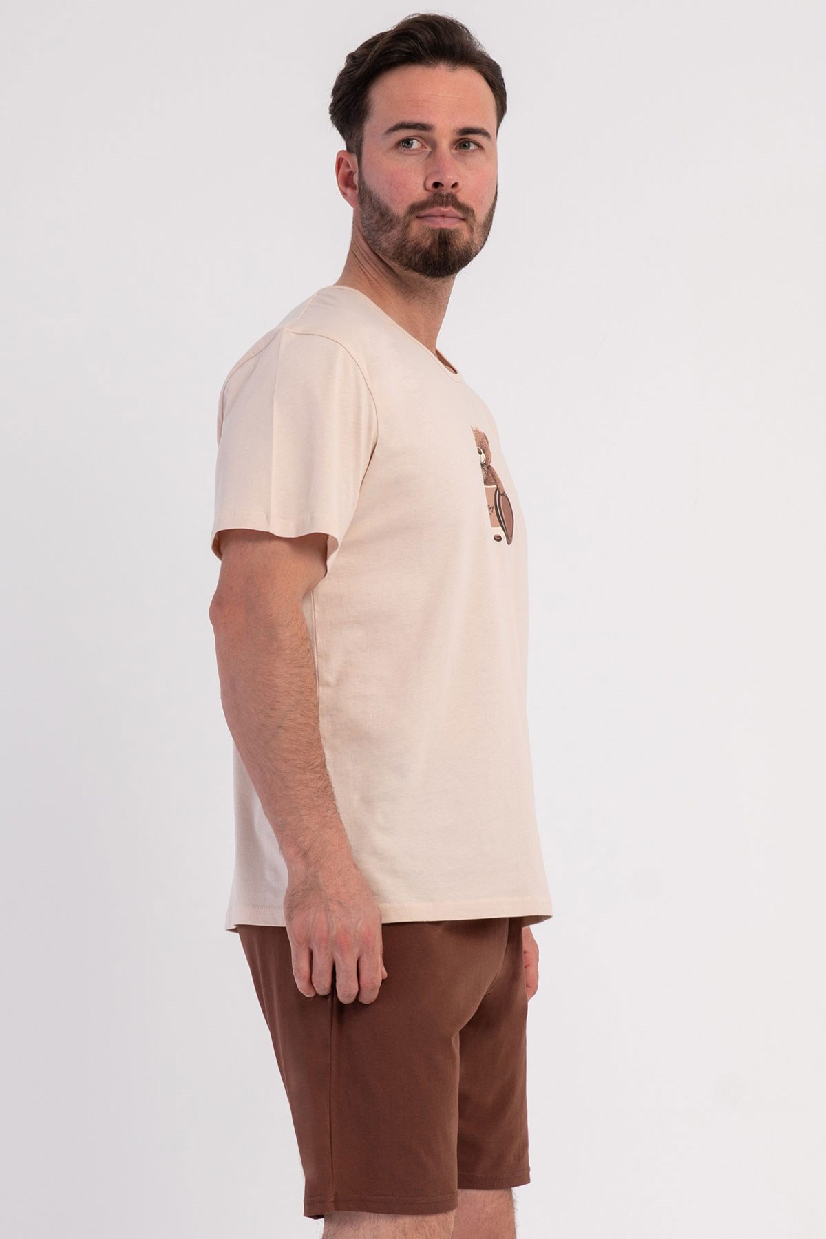 Vienetta 6011480000 Erkek Kısa Kol Şortlu Pijama Takımı