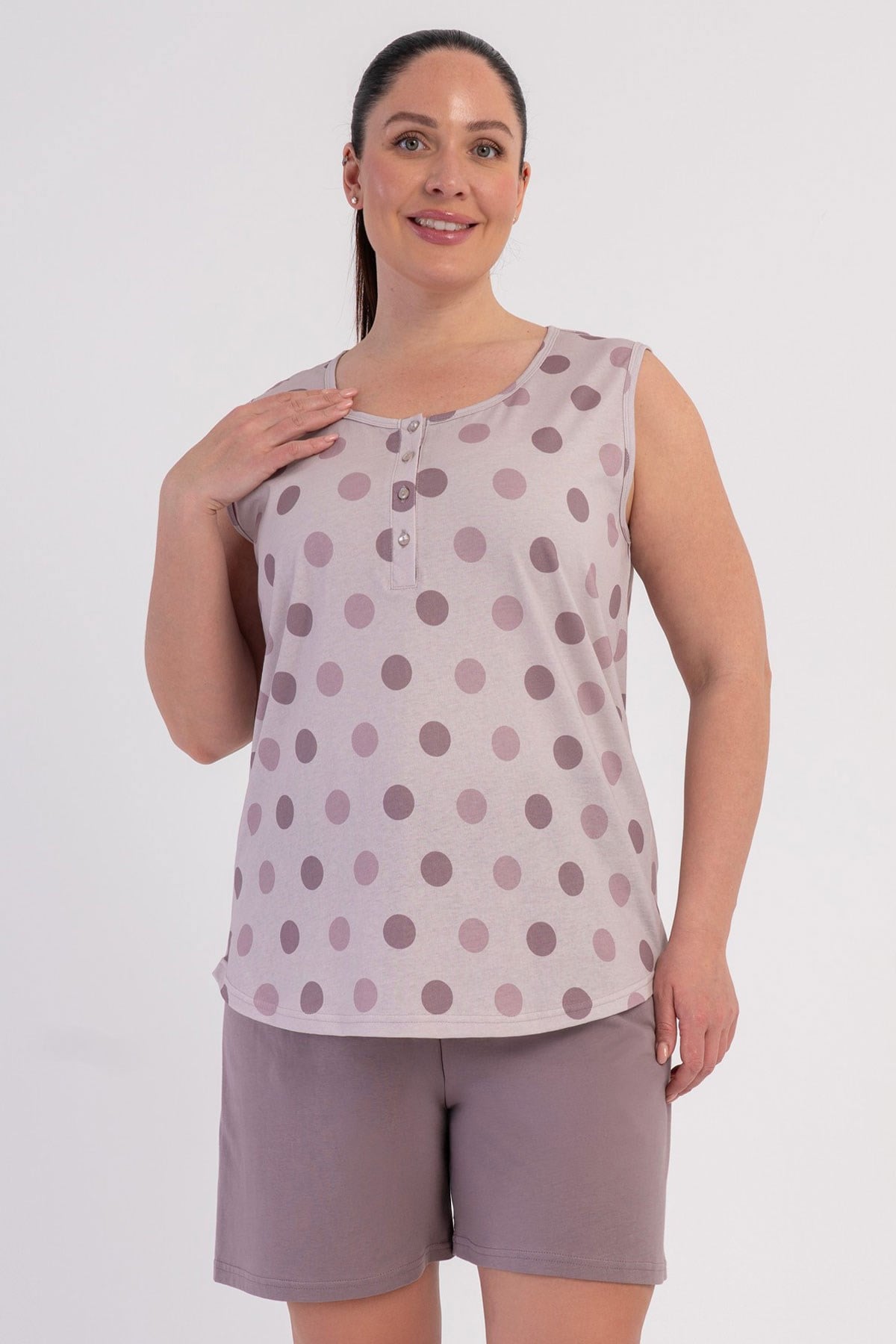 Vienetta 6020057346 Kadın B.B.Kalın Askılı Şortlu Pijama Takımı