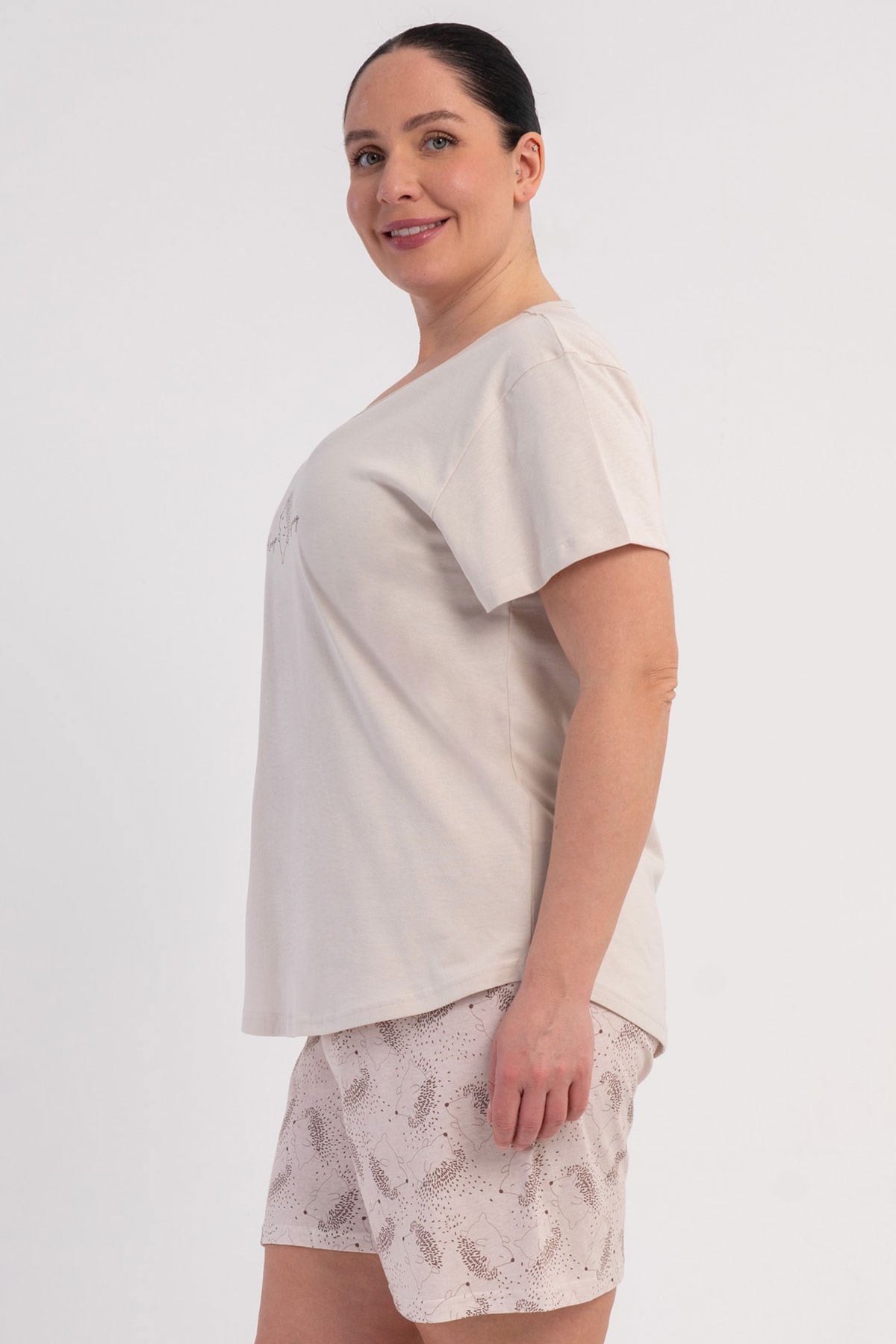 Vienetta 6020143753 Kadın B.B.Kısa Kol Şortlu Pijama Takımı
