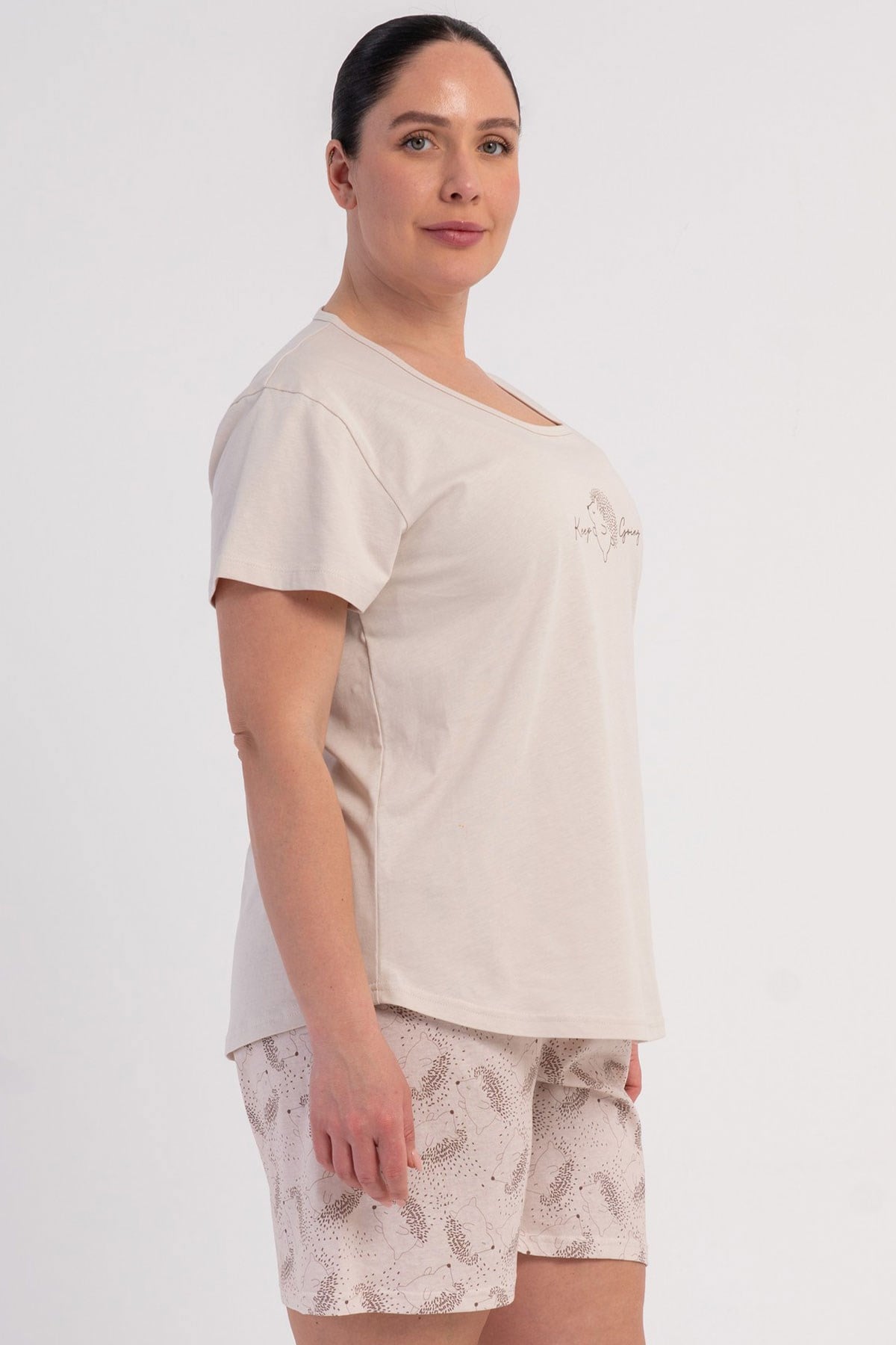 Vienetta 6020143753 Kadın B.B.Kısa Kol Şortlu Pijama Takımı