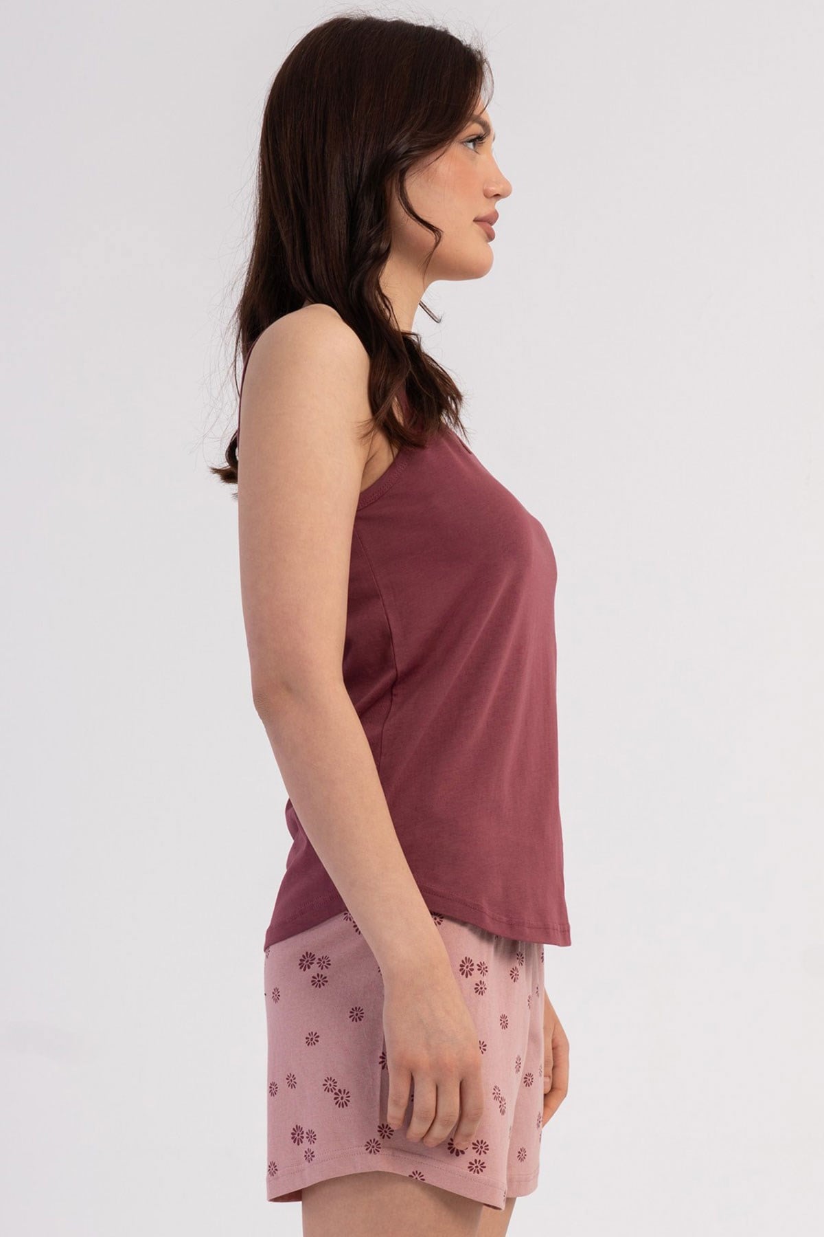 Vienetta 6020311799 Kadın İp Askılı Şortlu Pijama Takımı
