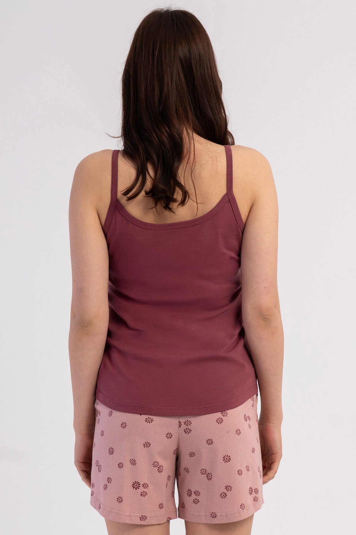 Vienetta 6020311799 Kadın İp Askılı Şortlu Pijama Takımı