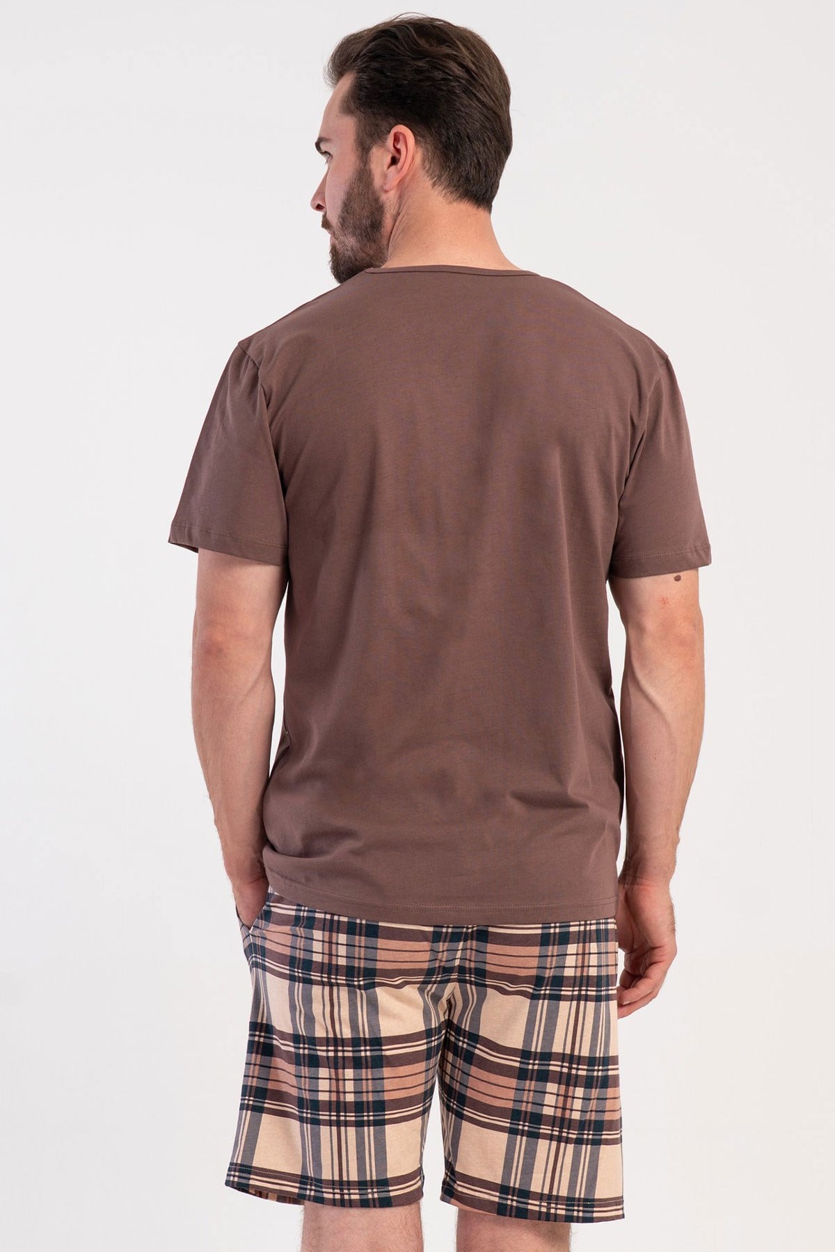 Vienetta 6030205505 Erkek B.B.Kısa Kol Şortlu Pijama Takımı