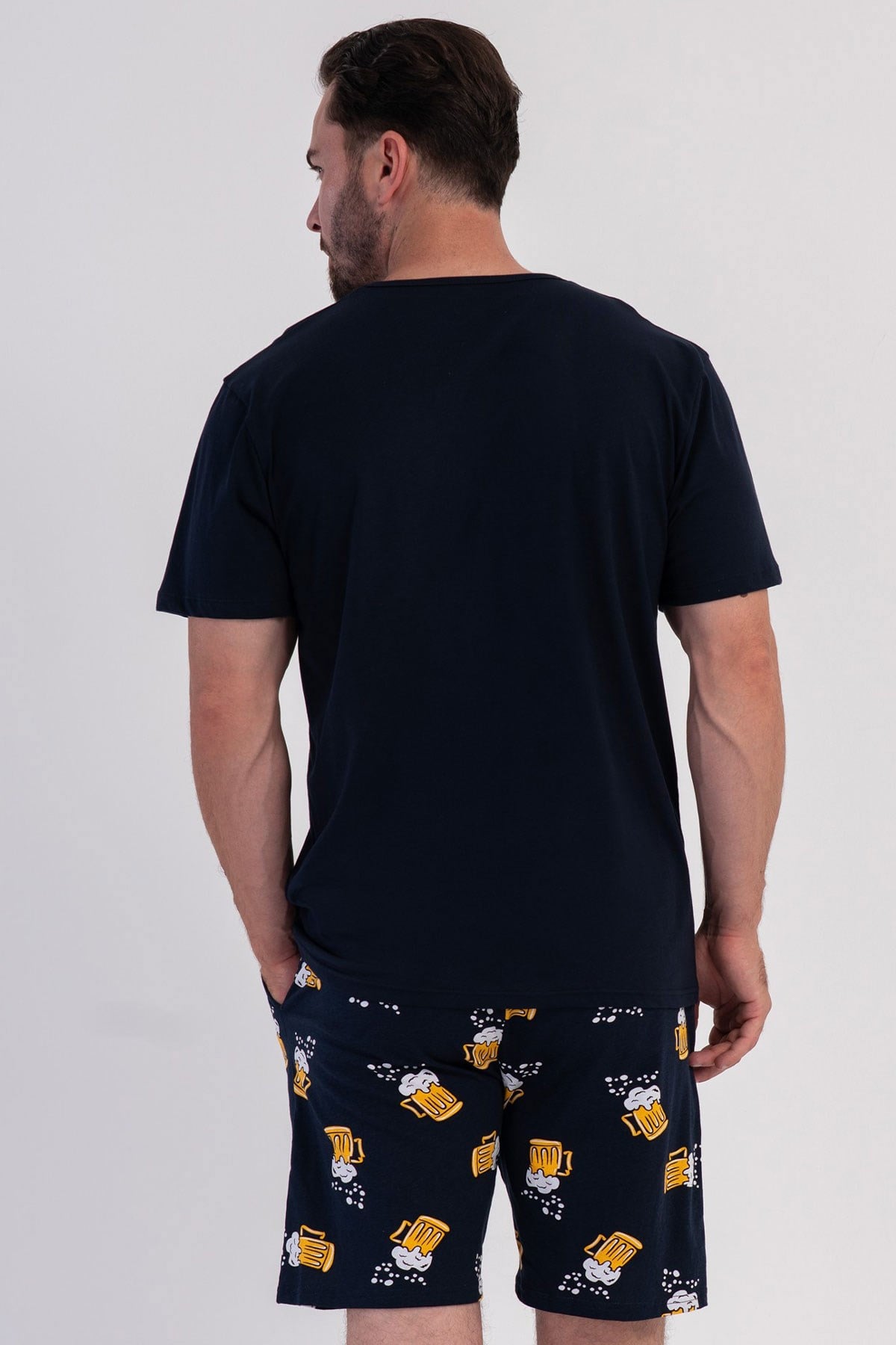 Vienetta 6040550601 Erkek Kısa Kol Şortlu Pijama Takımı