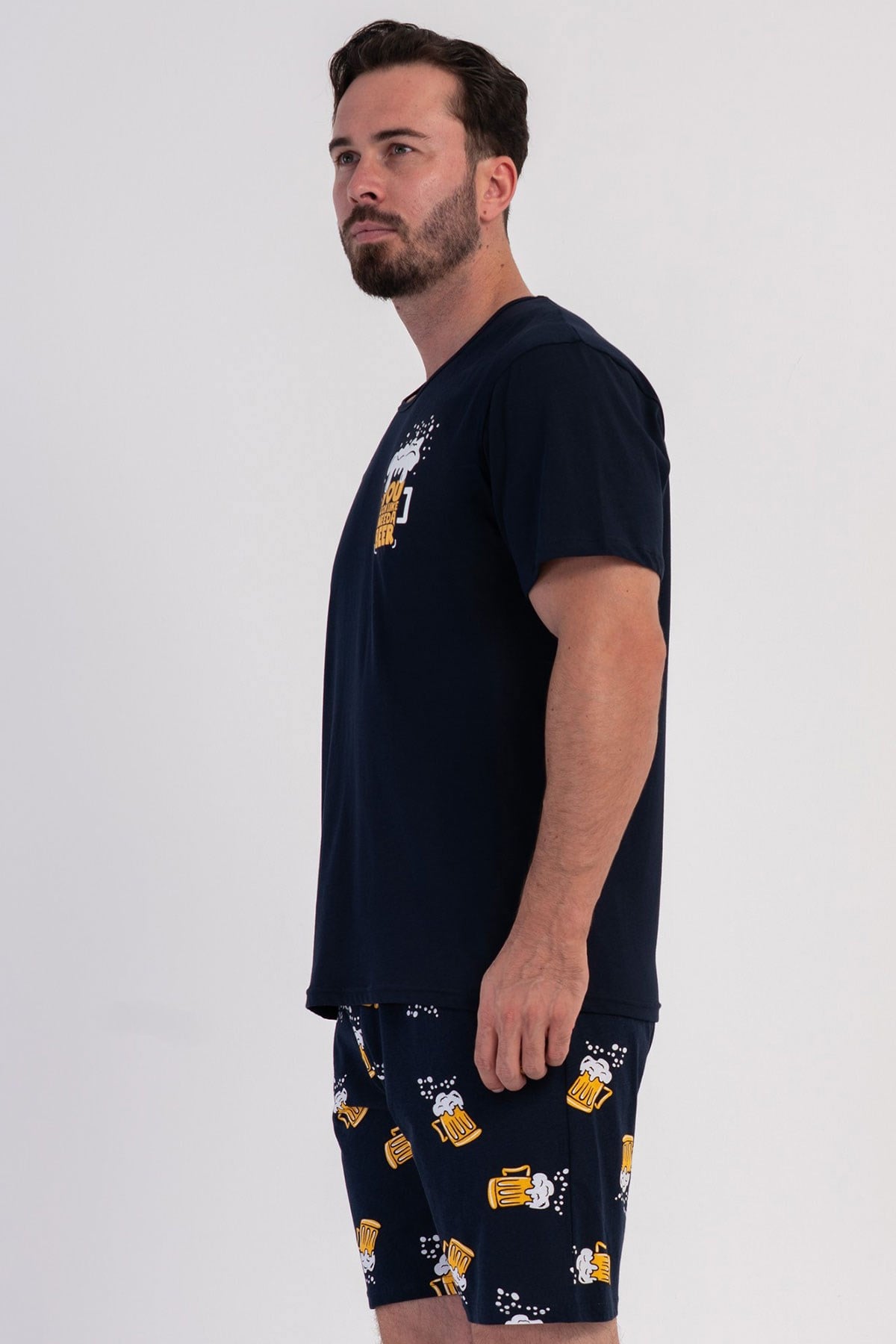 Vienetta 6040550601 Erkek Kısa Kol Şortlu Pijama Takımı