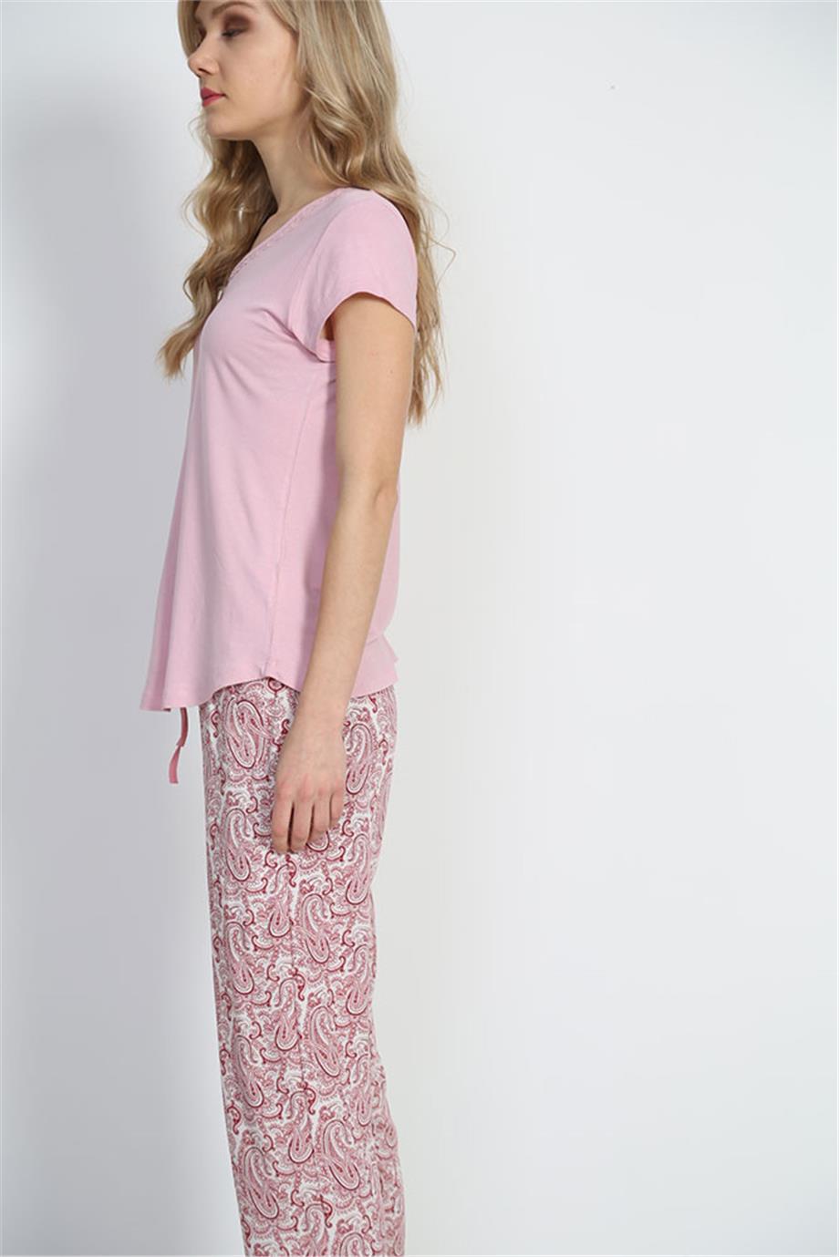 Vienetta Bayan Pijama Kısa Kol
