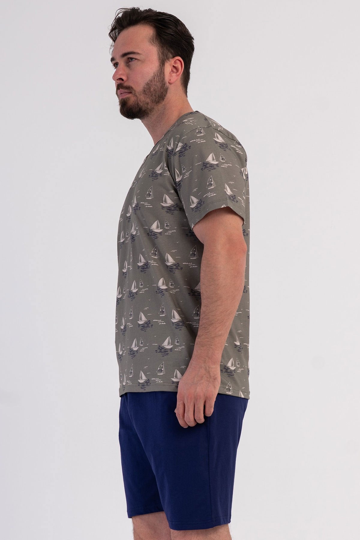 Vienetta Erkek Kısa Kol Şortlu Pijama Takımı