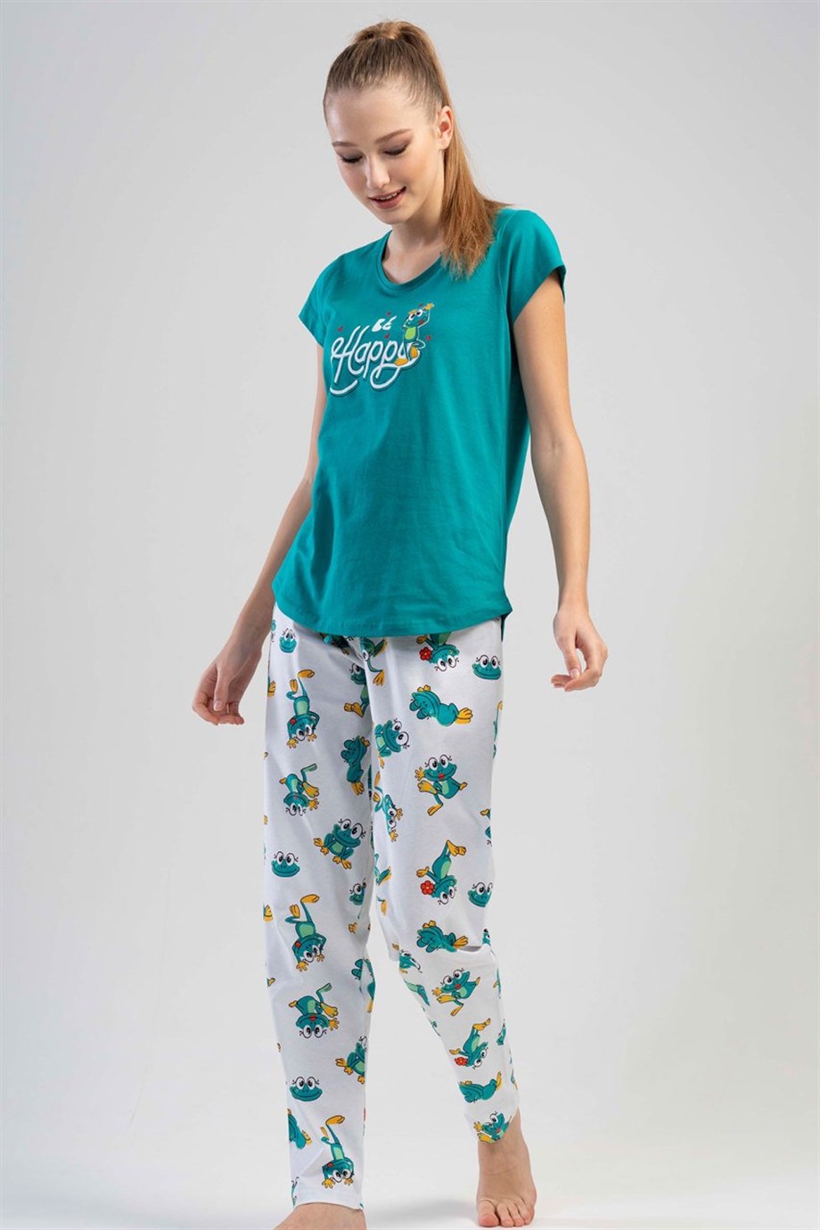 Vienetta Kadın (Gümüş) Kısa Kollu Pijama Takımı 1110415860