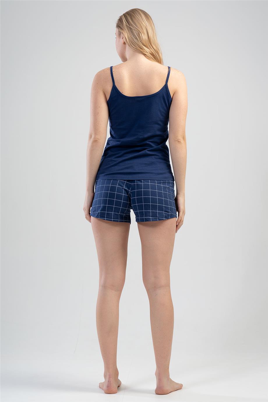 Vienetta Kadın İp Askılı Şortlu Pijama Takımı