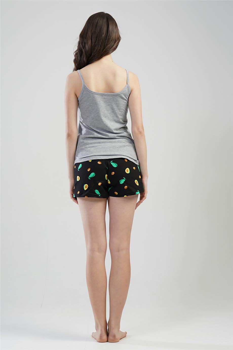 Vienetta Kadın İp Askılı Şortlu Pijama Takımı