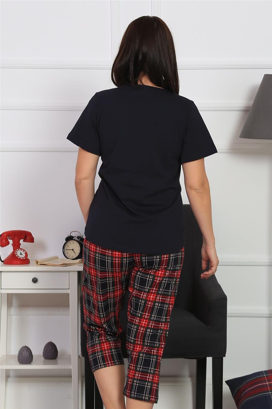 Vienetta Kadın Kısa Kollu Battal Pijama Takımı