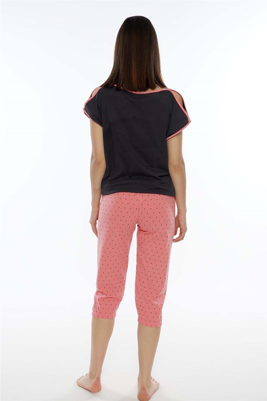 Vienetta Kadın Kısa Kollu Caprı Pijama Takımı