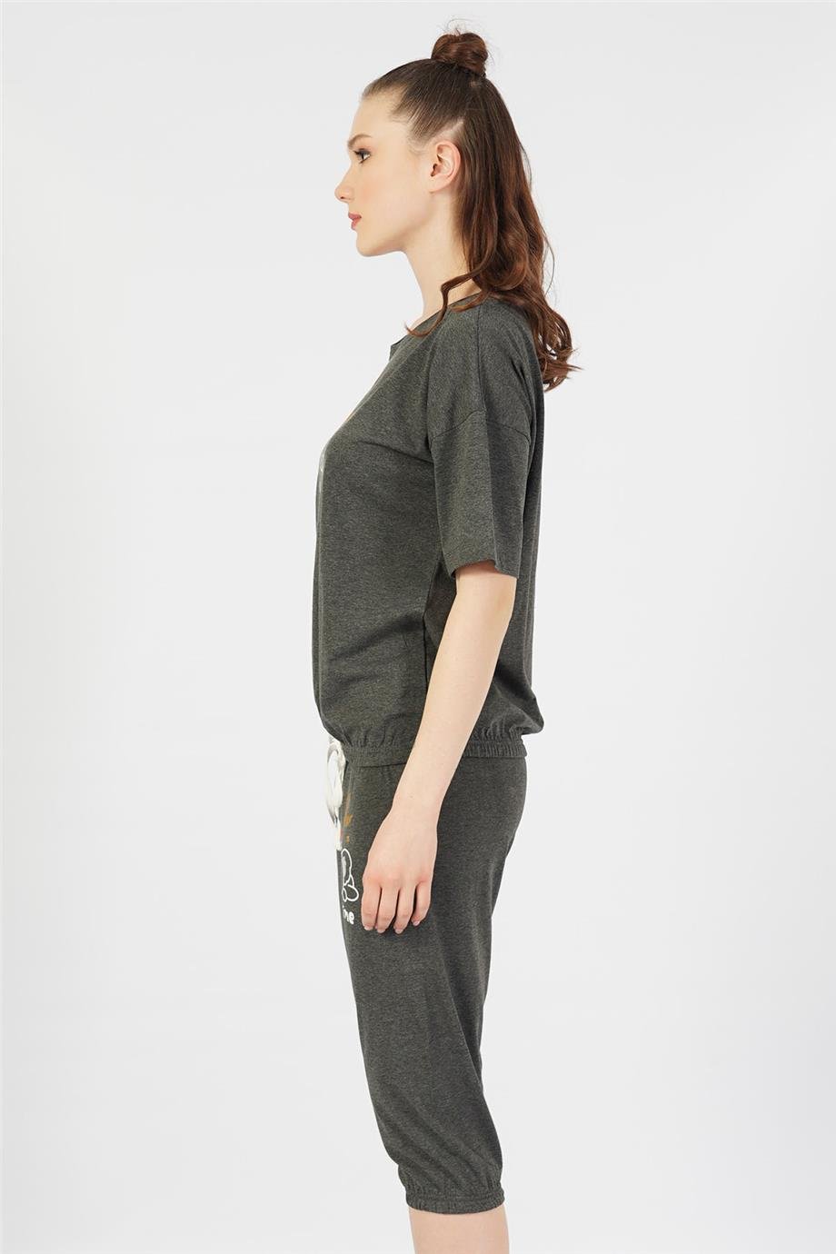 Vienetta Kadın Kısa Kollu Caprı Pijama Takımı
