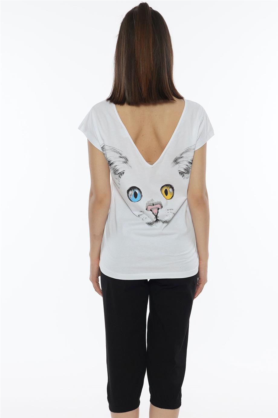 Vienetta Kadın Kısa Kollu Caprı Pijama Takımı