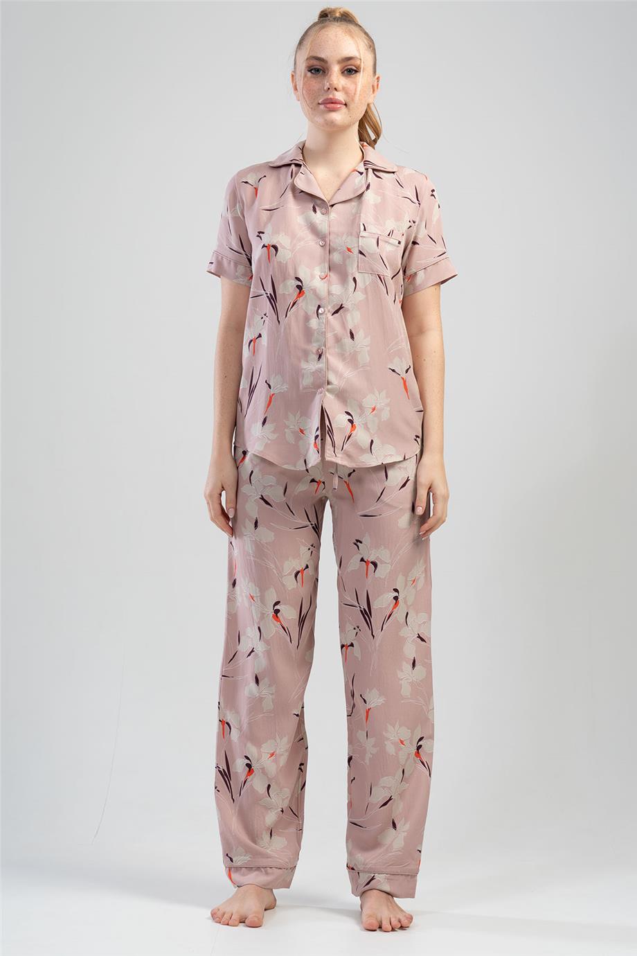 Vienetta Kadın Kısa Kollu Pijama Takımı